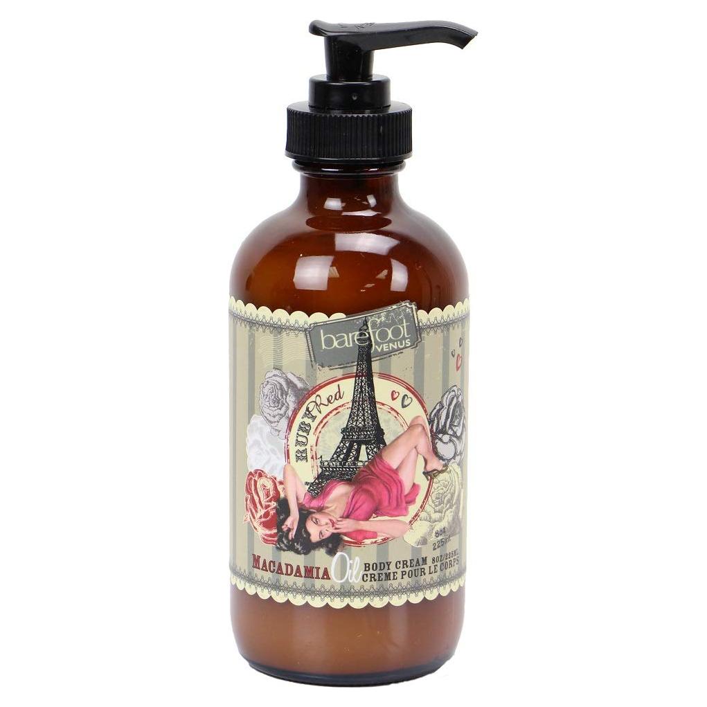 Crema Corporal Barefoot Venus Aceite de Macadamia 225 ML Rojo Rubí