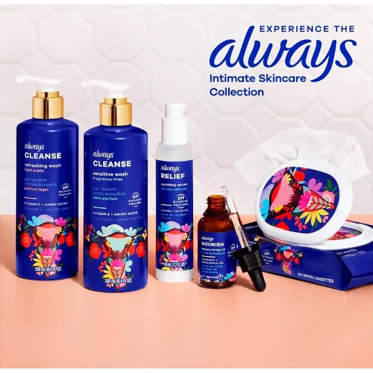 Aceite Hidratante Always Nourish pH Equilibrado 30 mL x2