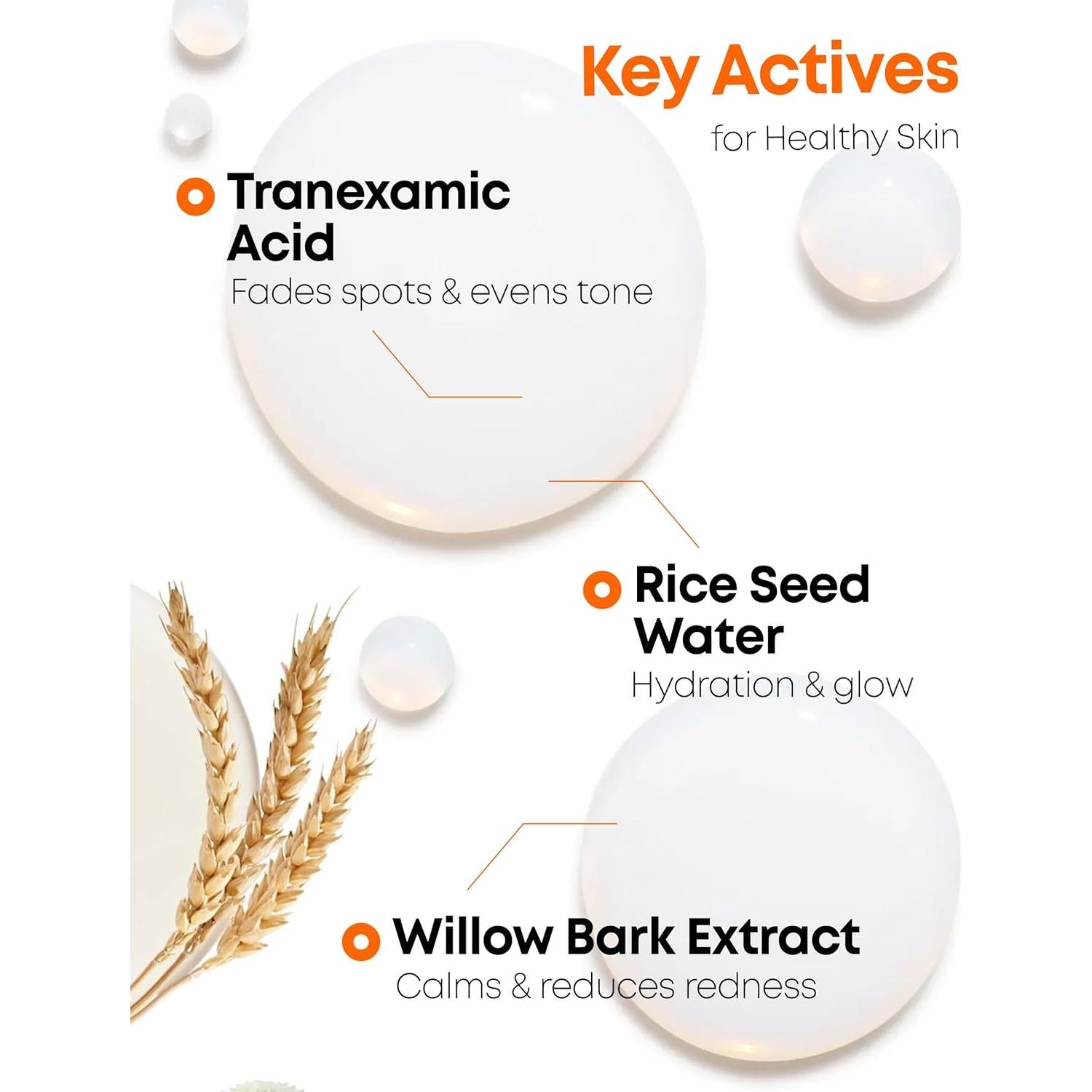 Tónico Mela-Pro Arroz TXA 200 ml - Niacinamida y Glutatión