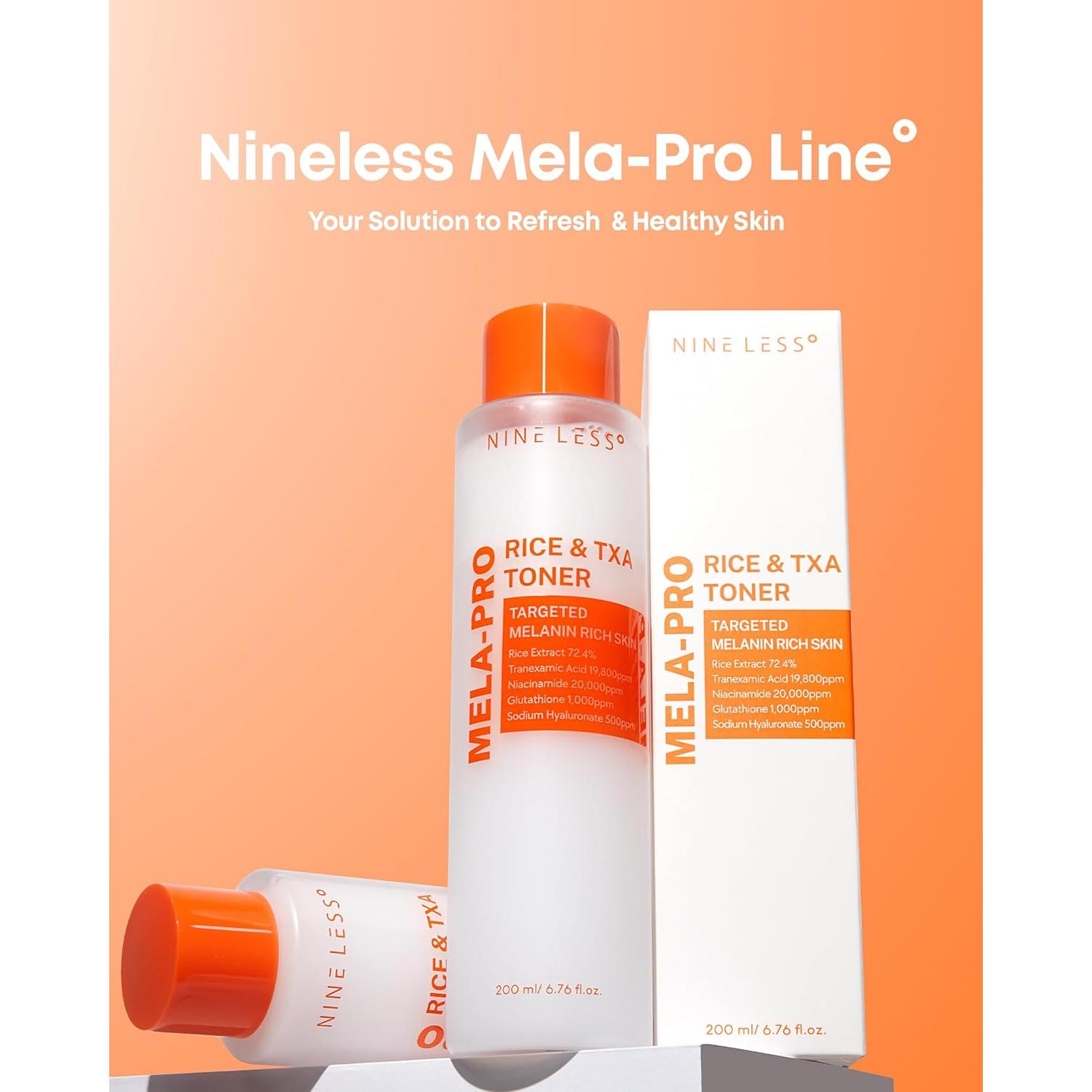 Tónico Mela-Pro Arroz TXA 200 ml - Niacinamida y Glutatión