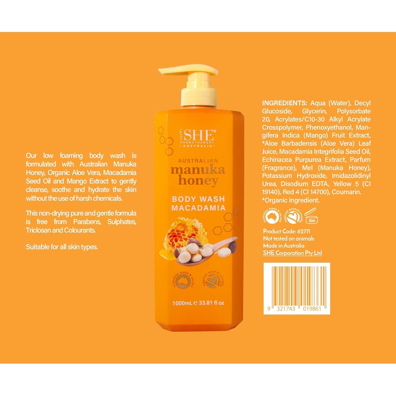 Jabón Corporal Om She de Miel de Manuka 1000 ml - Nutritivo