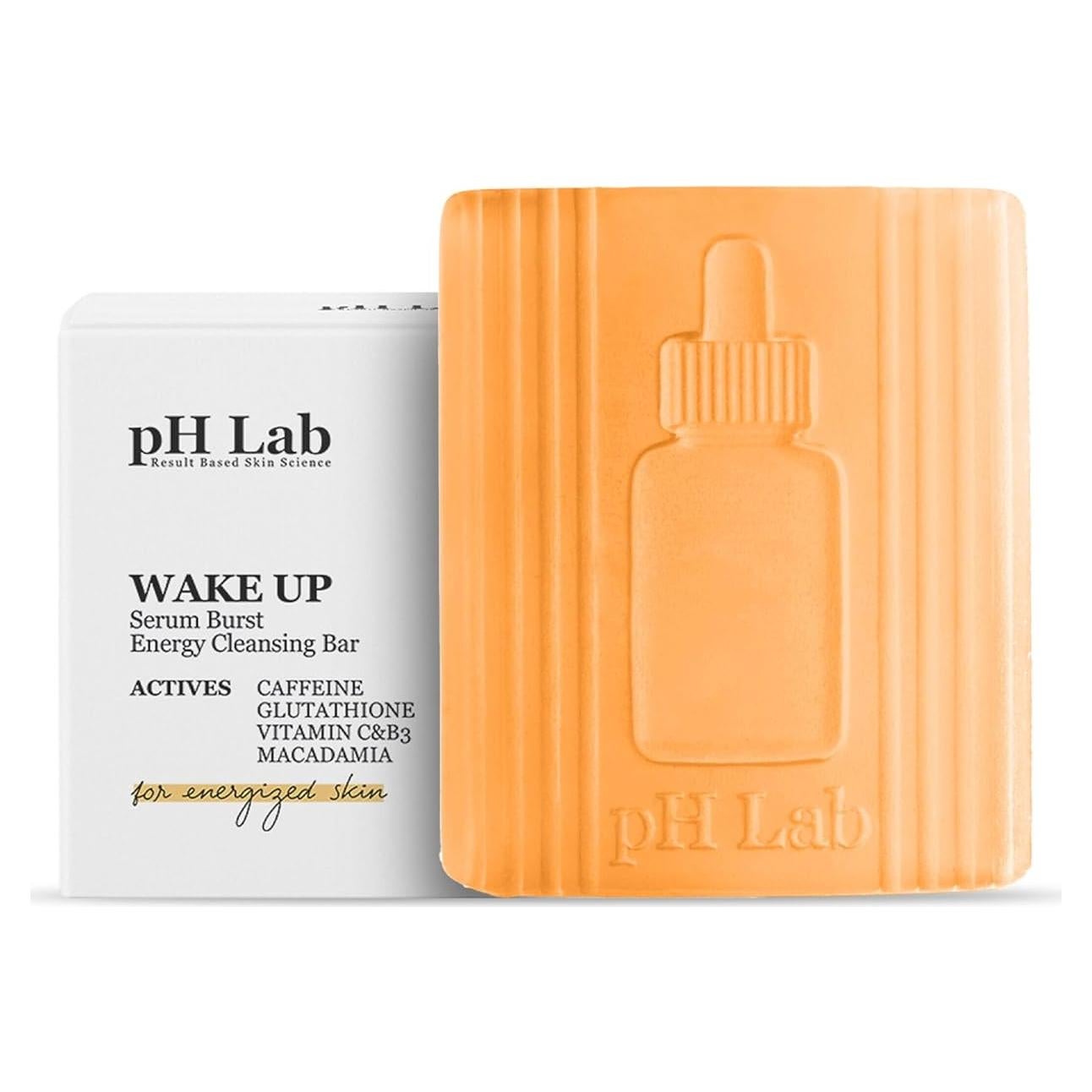 Barra de Limpieza Energizante pH Lab Wake Up 50g con Cafeína