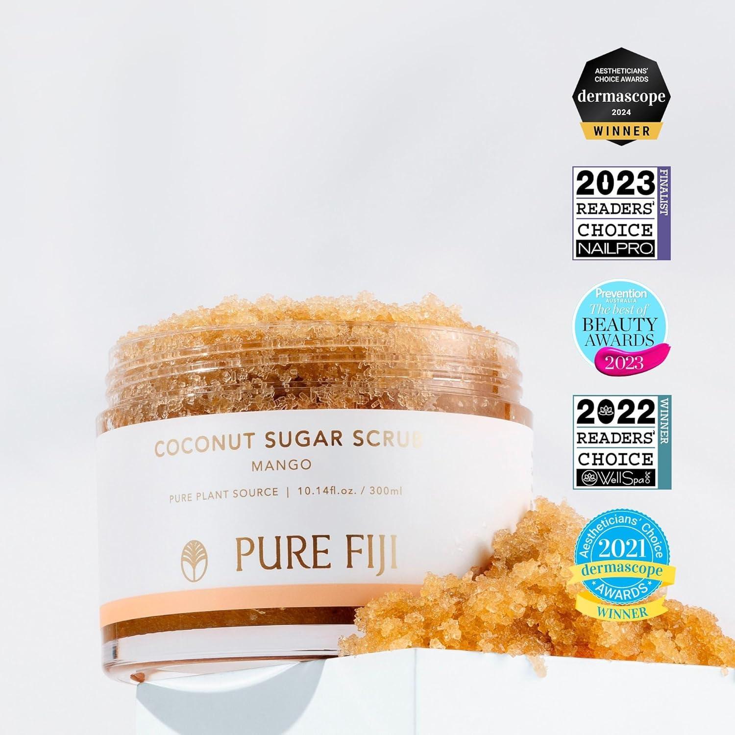 Exfoliante Natural de Azúcar de Coco Pure Fiji 300 ml - Hidratante