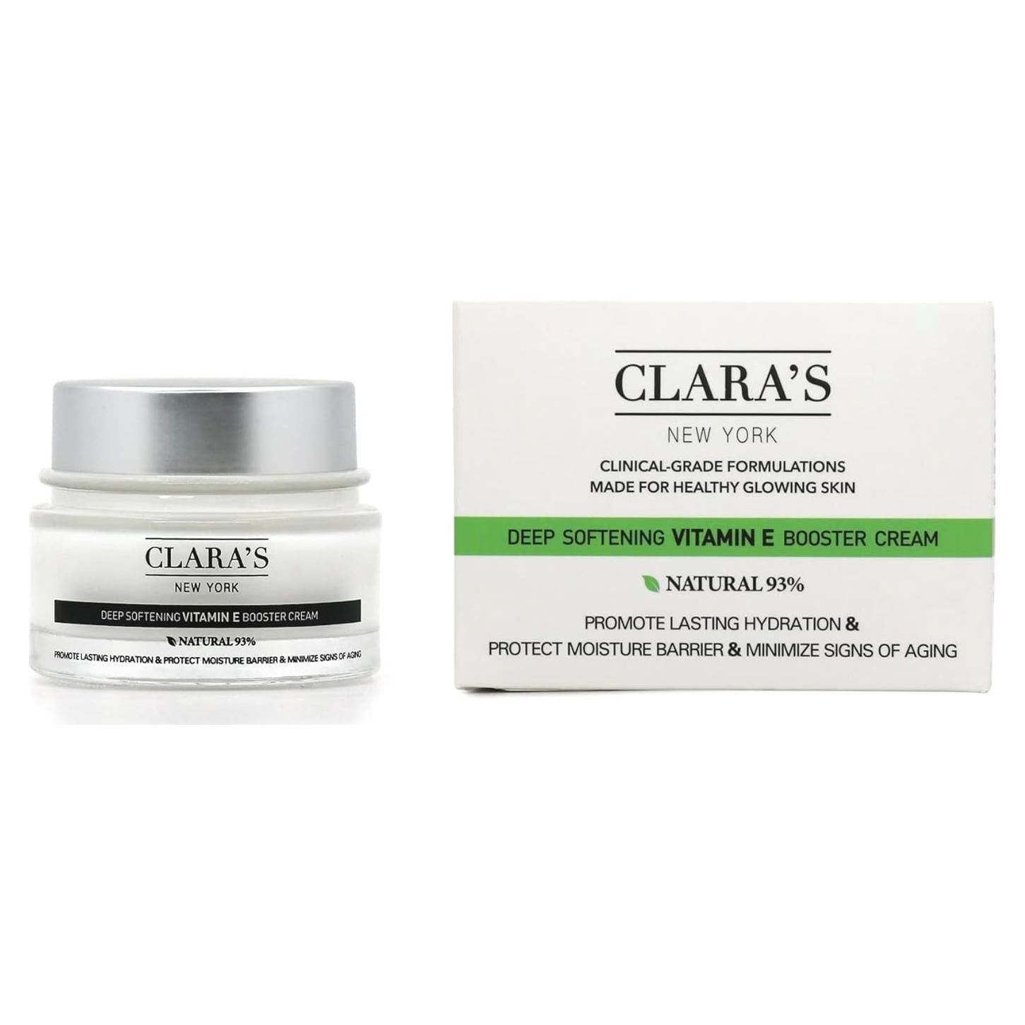 Crema Hidratante Clara's New York Vitamina E 50ml Sin Fragancia