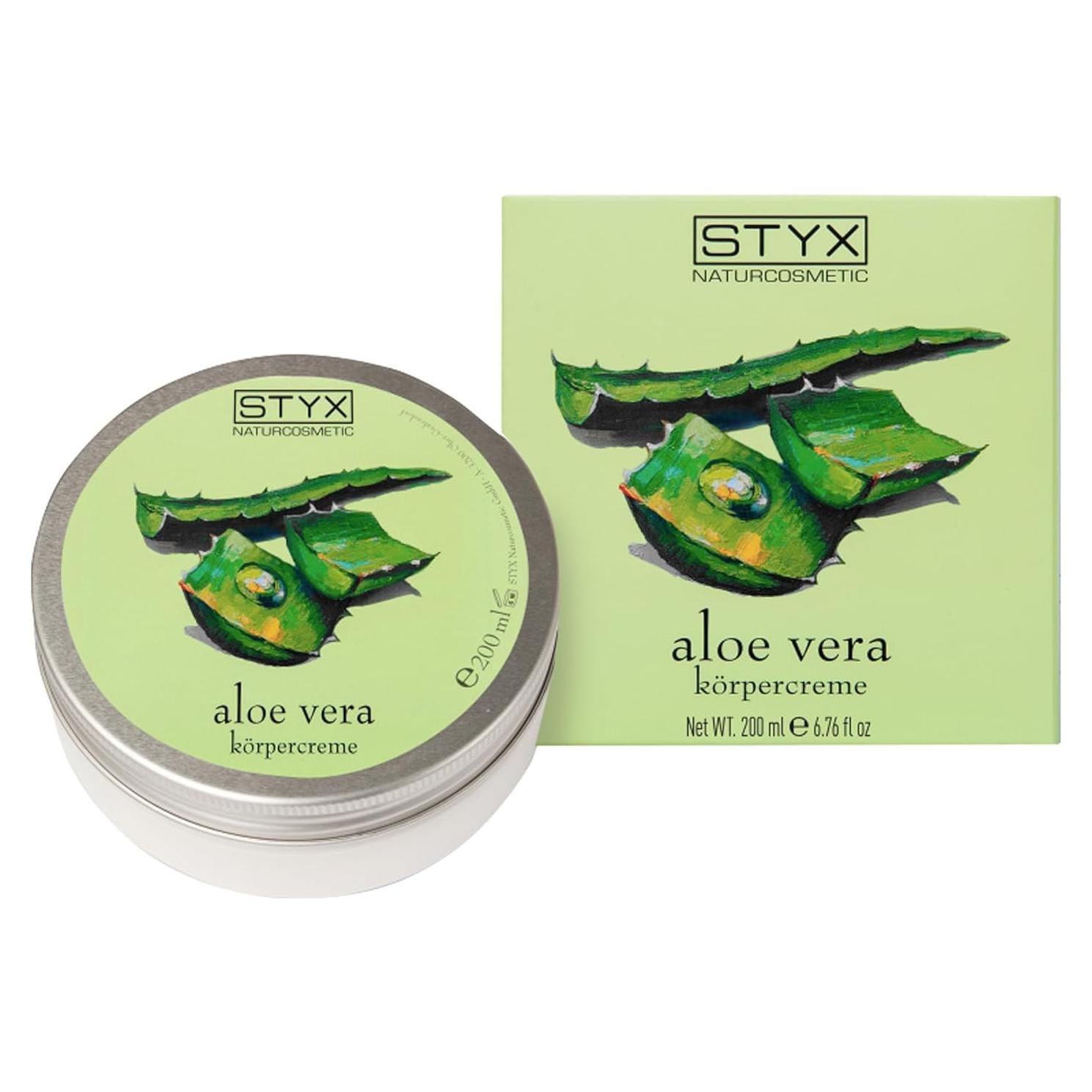 Crema Corporal Aloe Vera Styx 200g - Hidratante Vegano