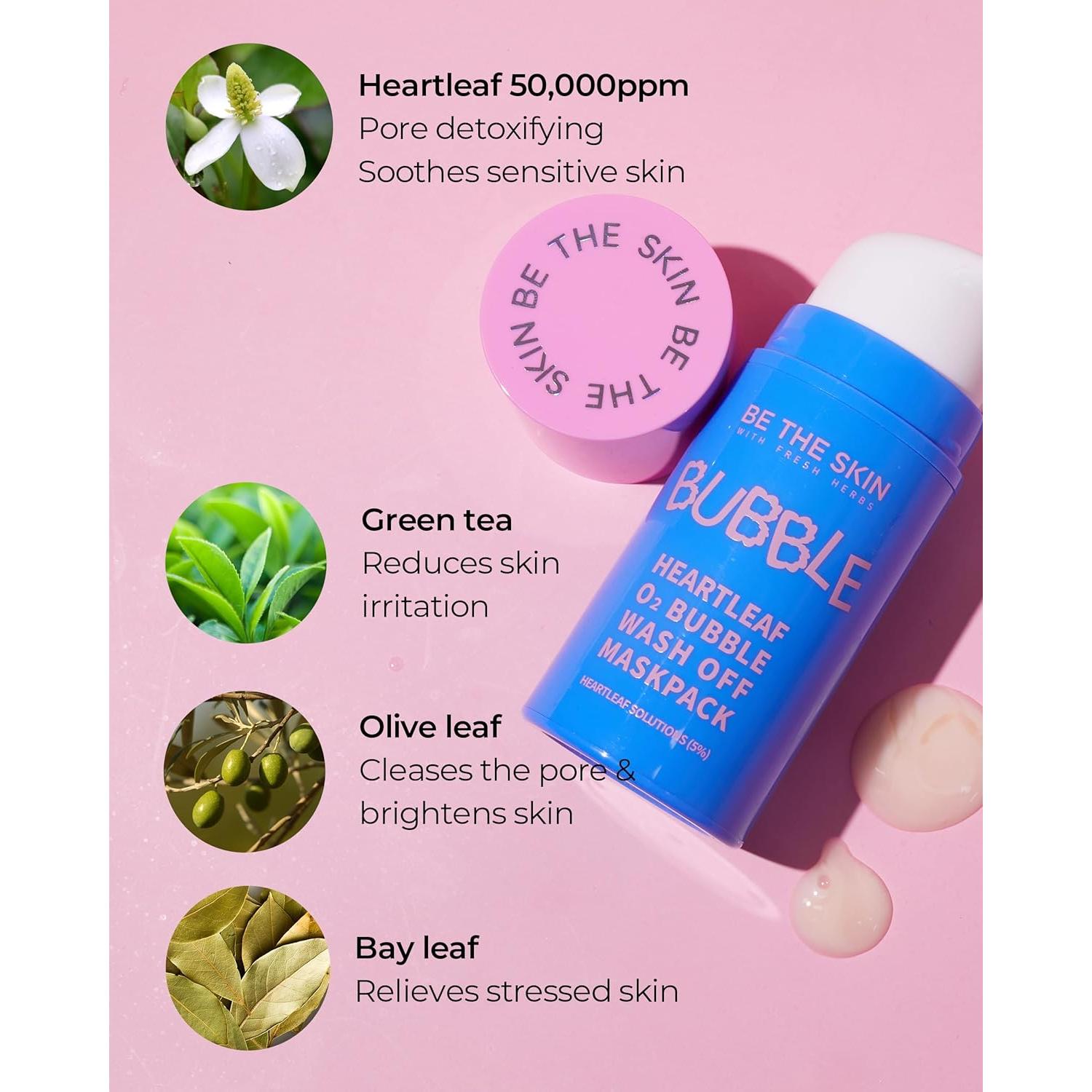 Mascarilla Burbujeante O2 Heartleaf - Limpieza Profunda 48g