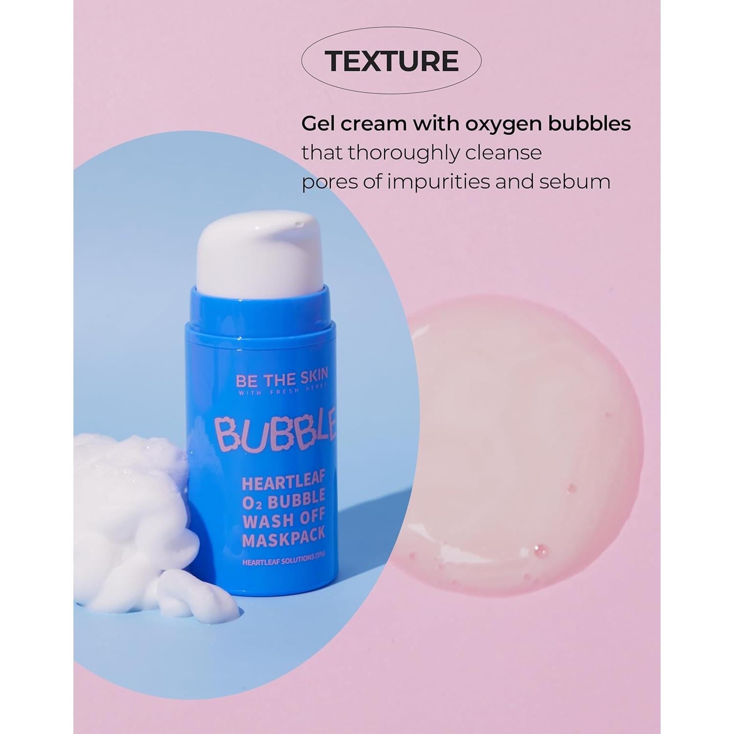 Mascarilla Burbujeante O2 Heartleaf - Limpieza Profunda 48g