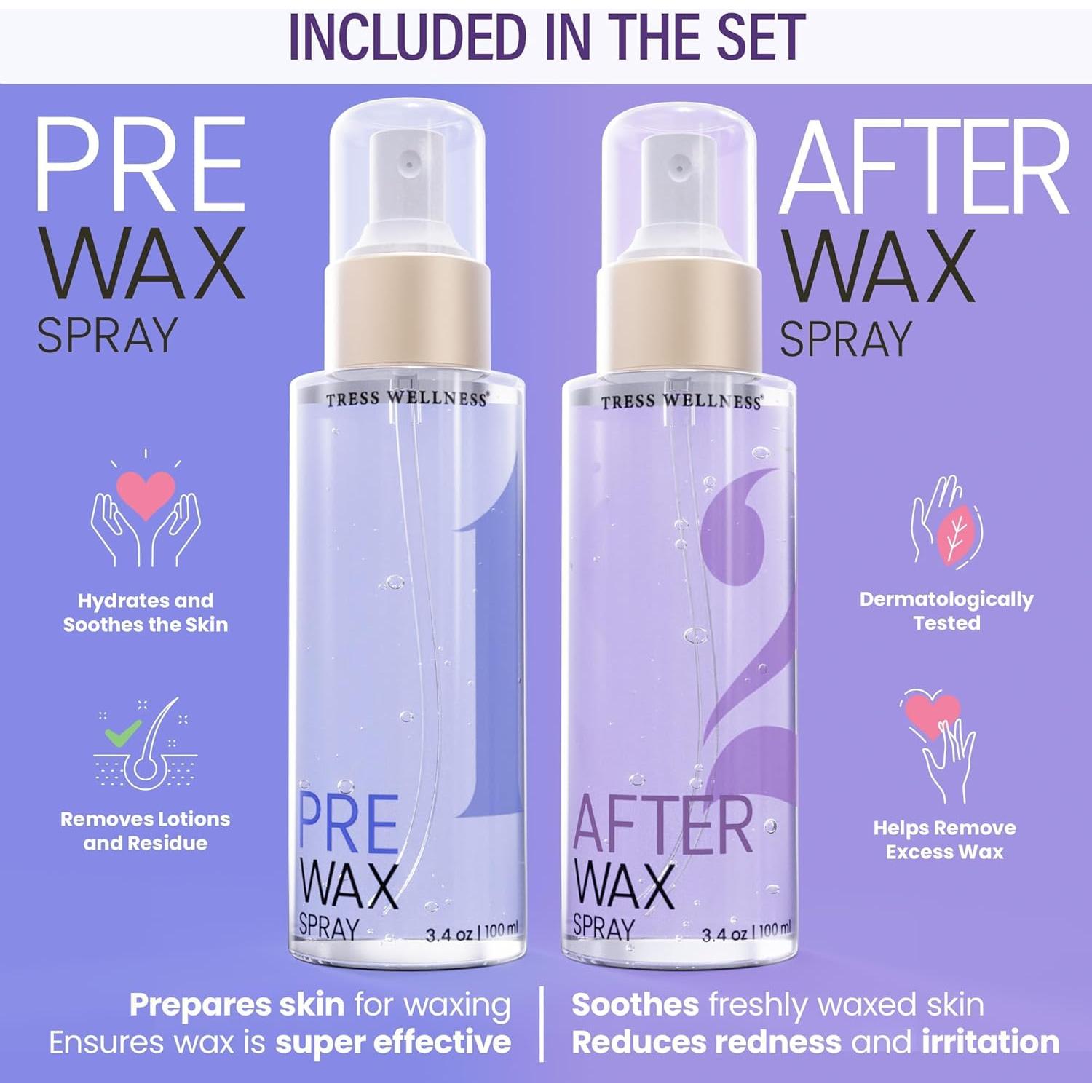 Kit Cuidado Piel Pre y Post Depilación Tress Wellness 200ml