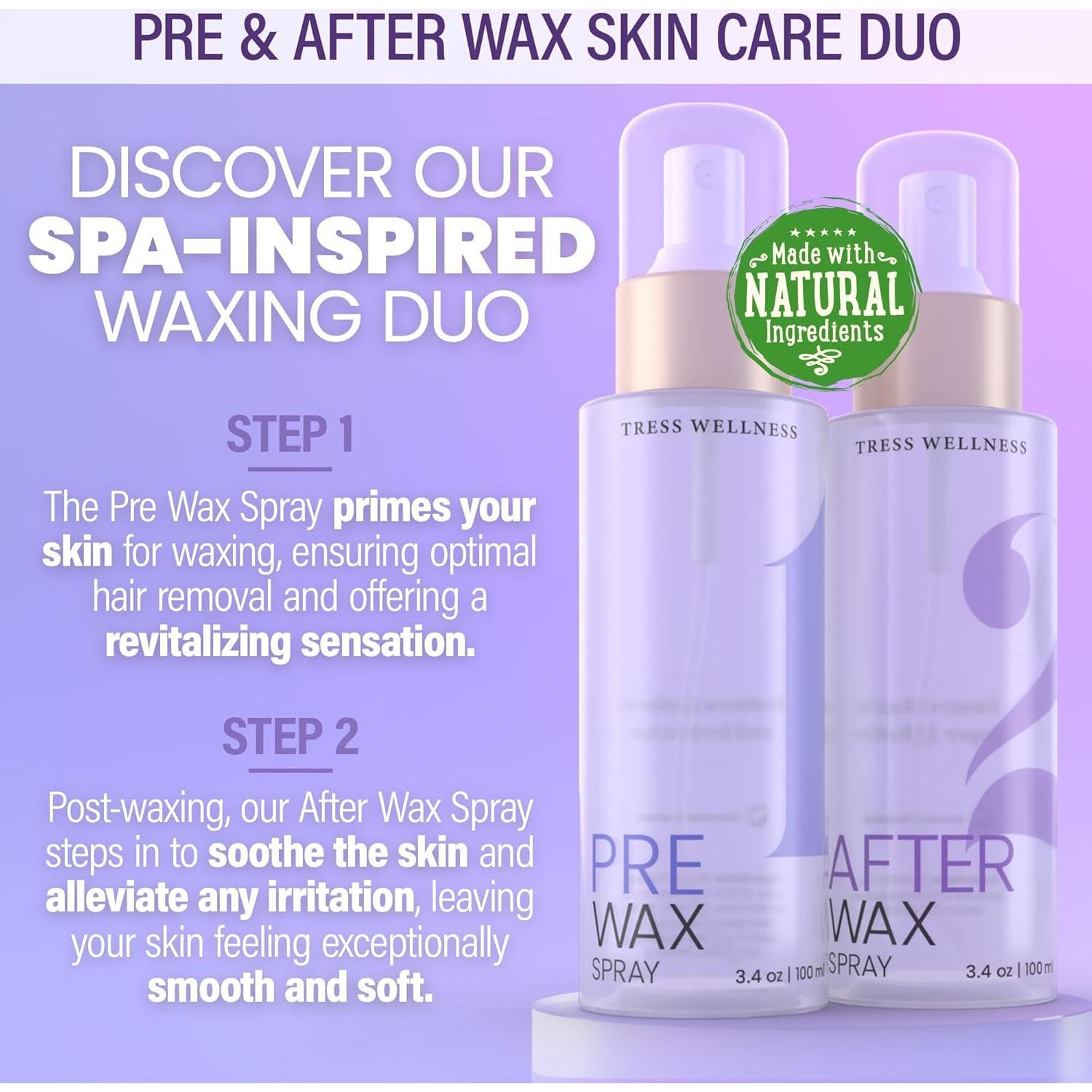 Kit Cuidado Piel Pre y Post Depilación Tress Wellness 200ml