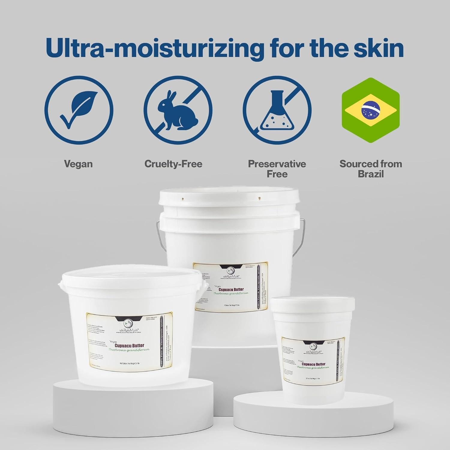 Manteca de Cupuacu Virgen Pura 1.6 kg uh*Roh*Muh - Hidratante