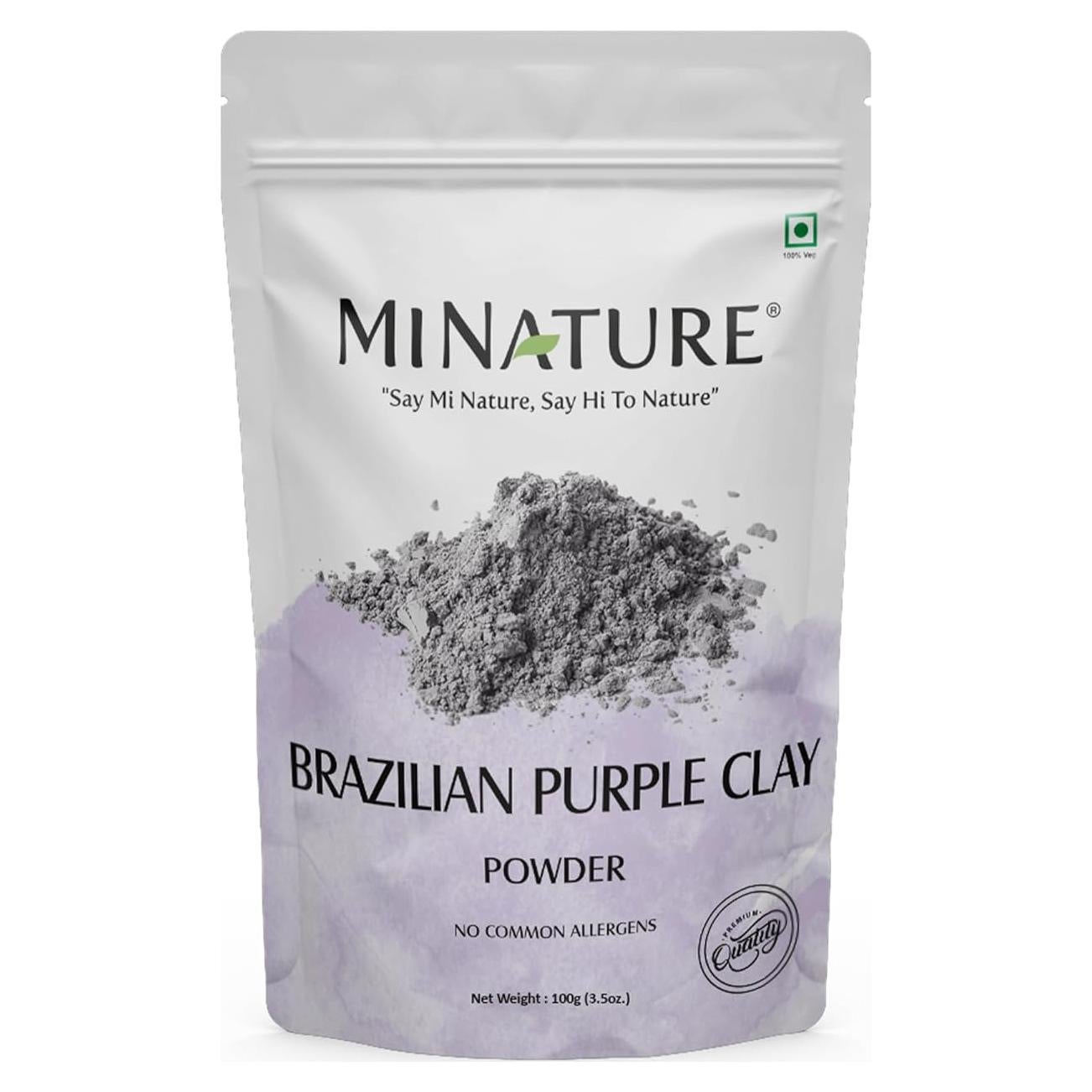 Polvo de Arcilla Púrpura Brasileña mi nature 100g - Cuidado Facial