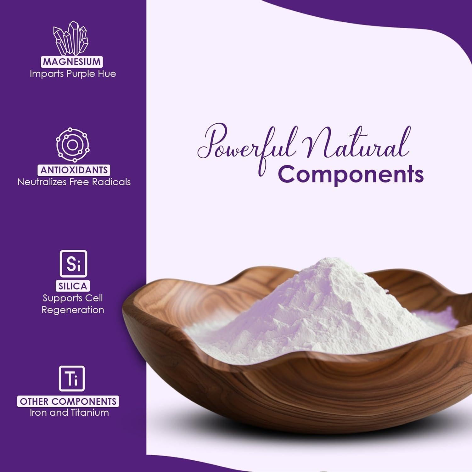 Polvo de Arcilla Púrpura Brasileña mi nature 100g - Cuidado Facial