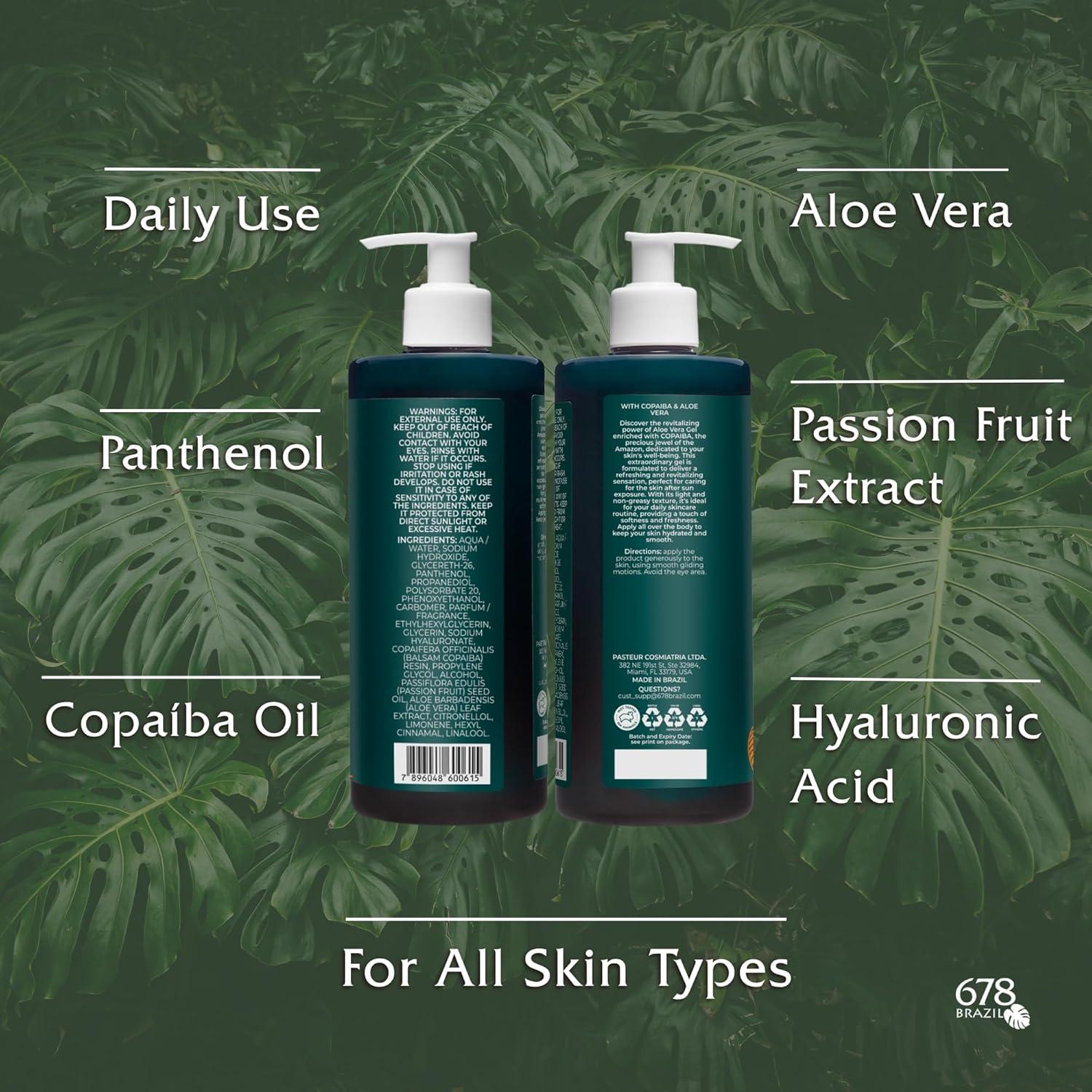 Gel Calmante 678Brazil 500g - Alivia y Refresca la Piel