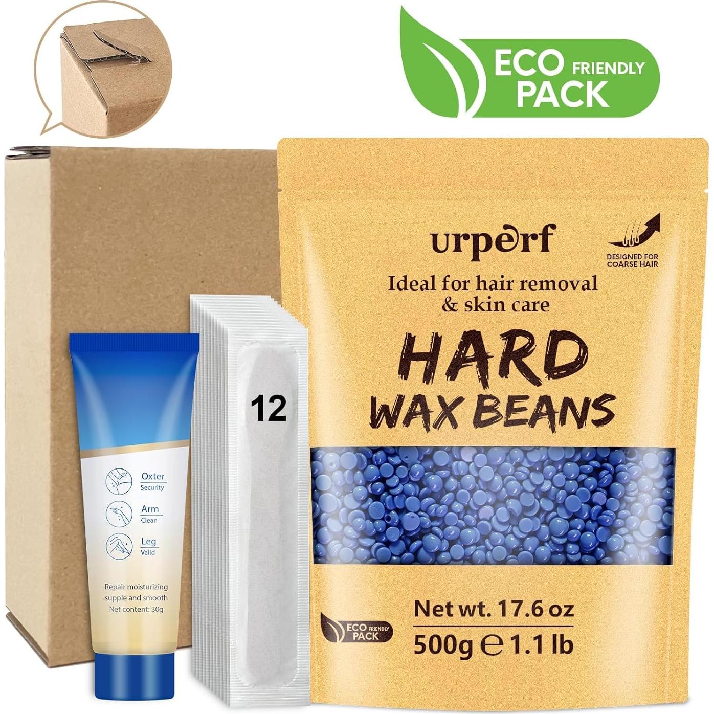 Perlas de Cera Dura Urperf 0.5kg para Depilación Piel Sensible