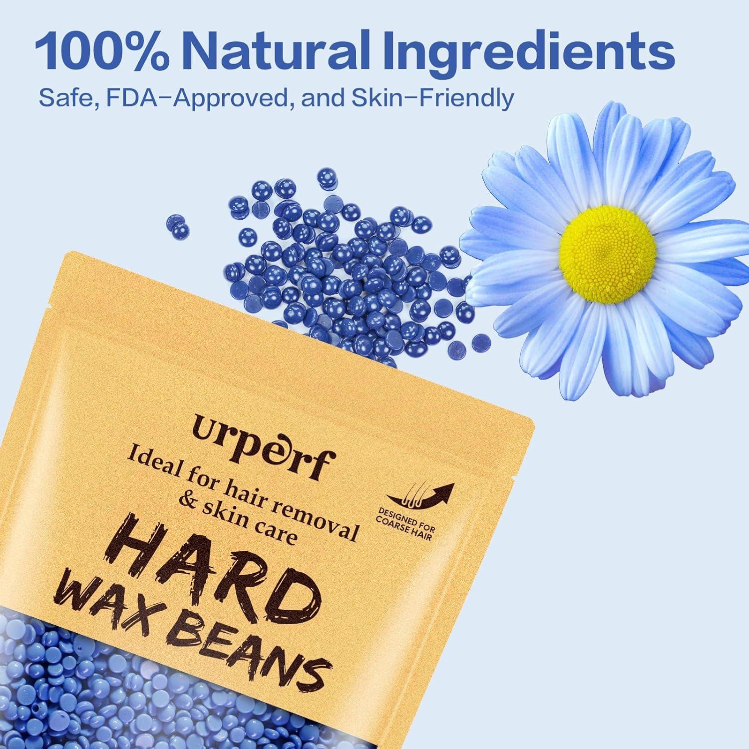 Perlas de Cera Dura Urperf 0.5kg para Depilación Piel Sensible