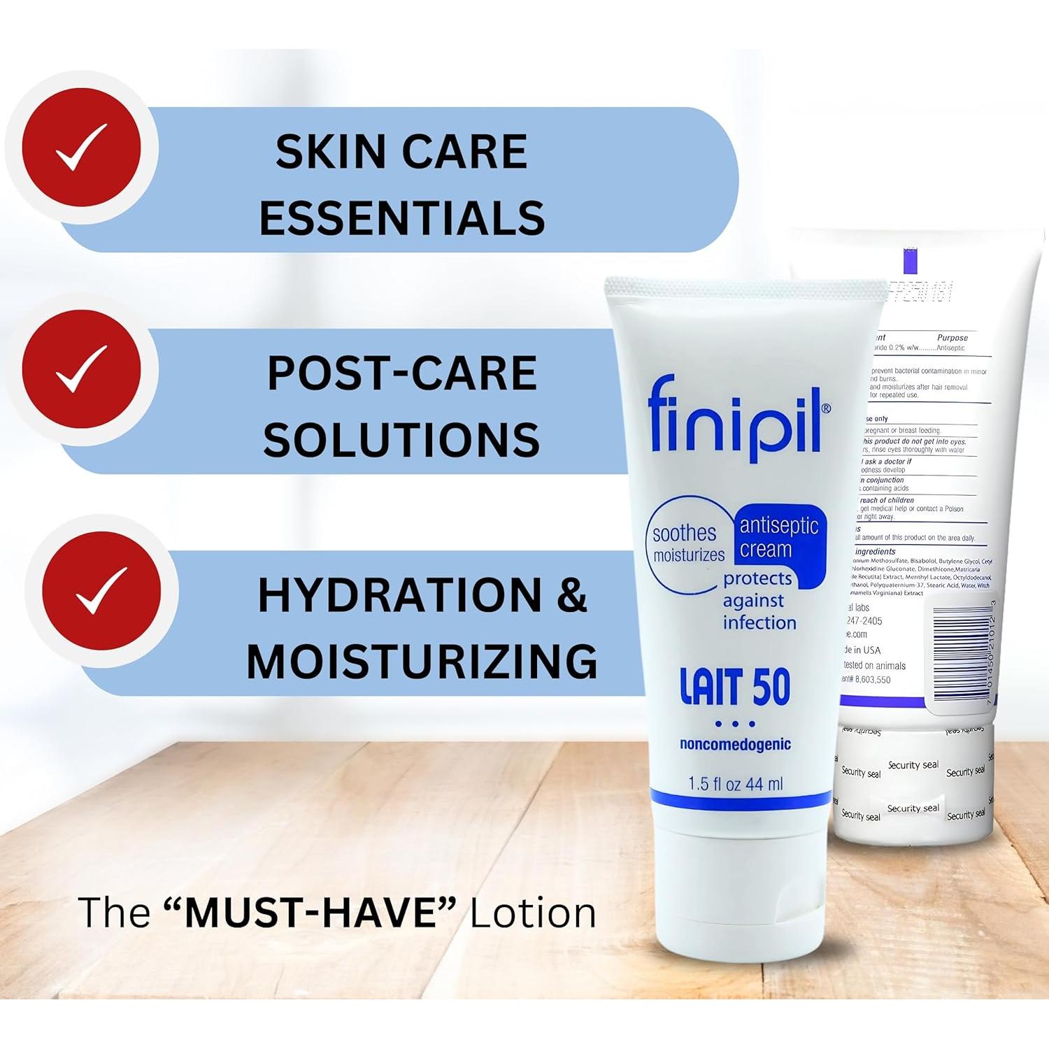 Crema Antisética Lait 50g - Alivio Post Depilación y Vello Encarnado