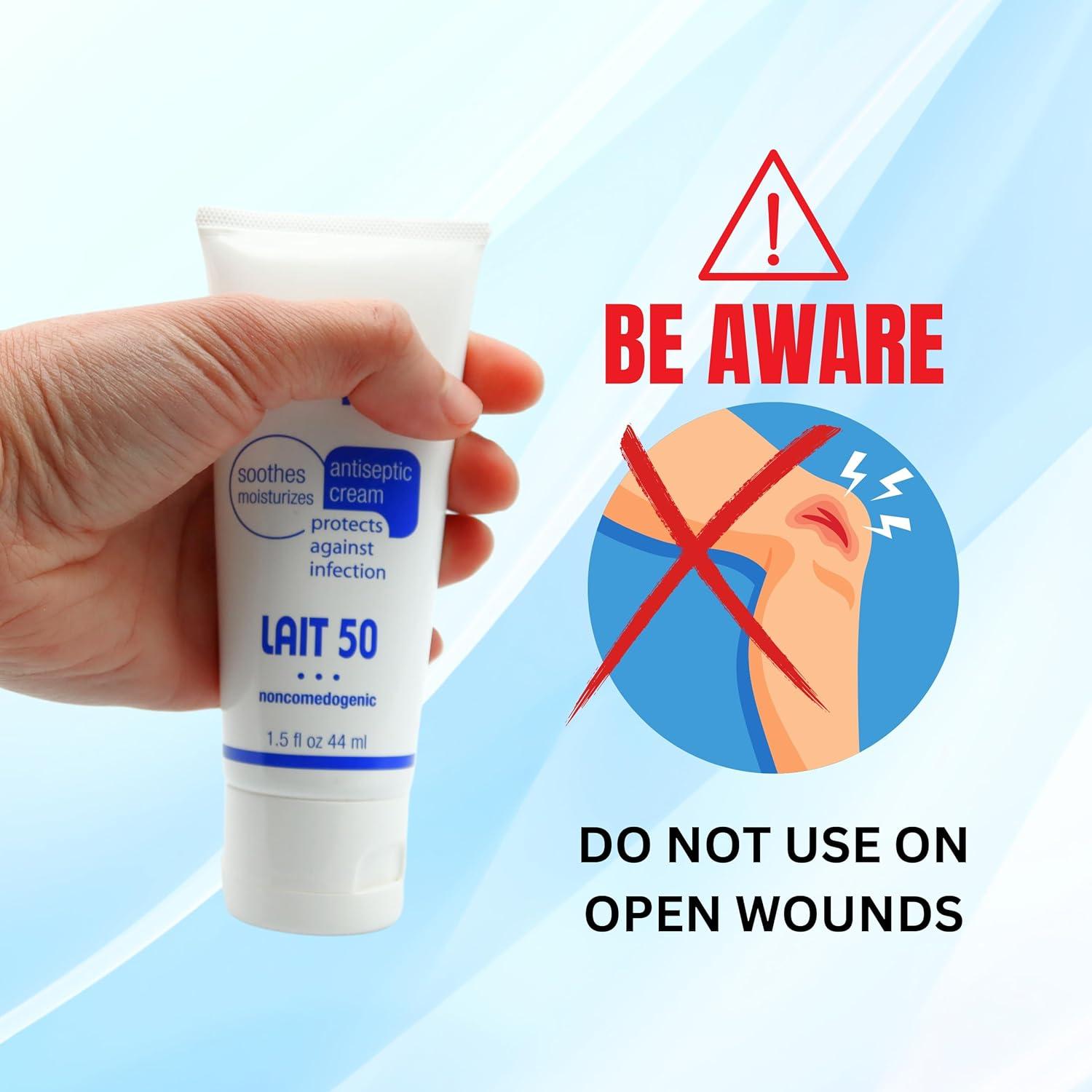 Crema Antisética Lait 50g - Alivio Post Depilación y Vello Encarnado