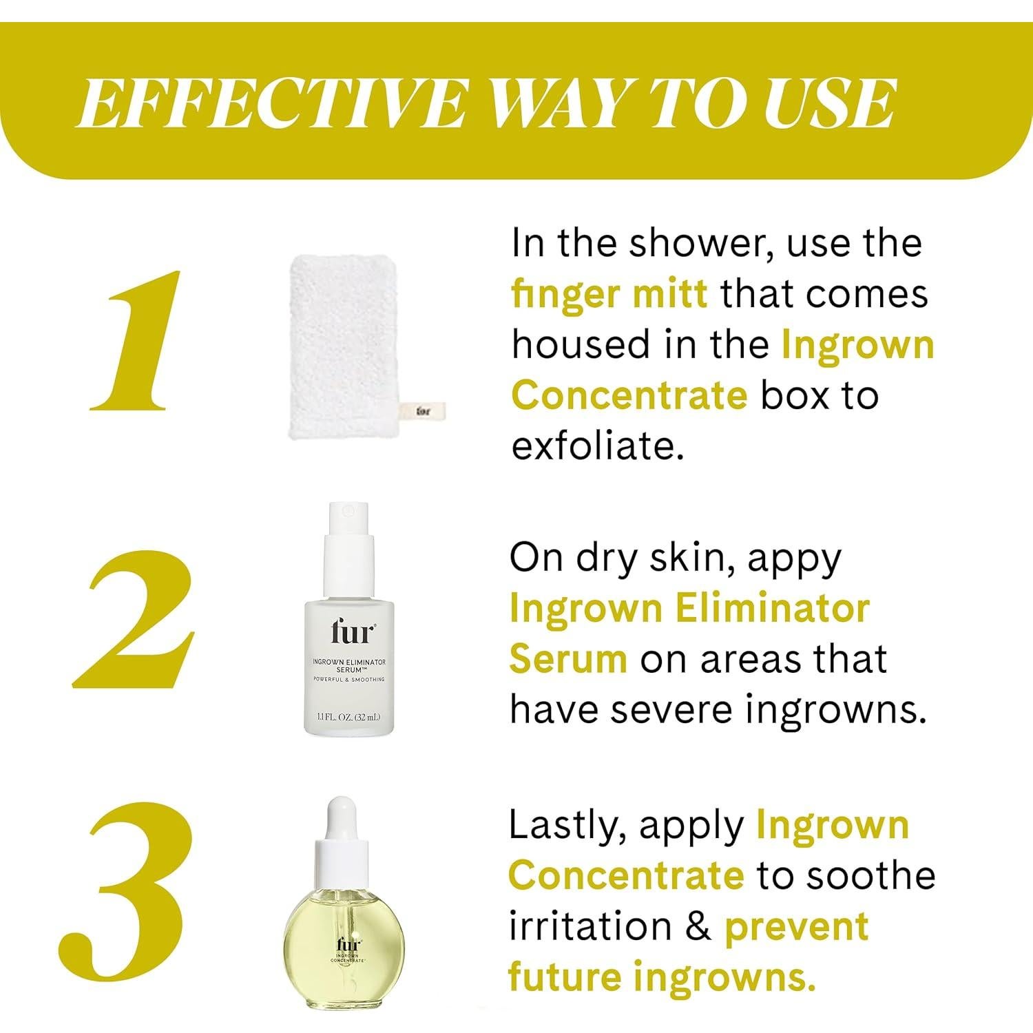 Suero Eliminador de Vellos Encarnados Fur 32.5 ML - Cuidado Piel