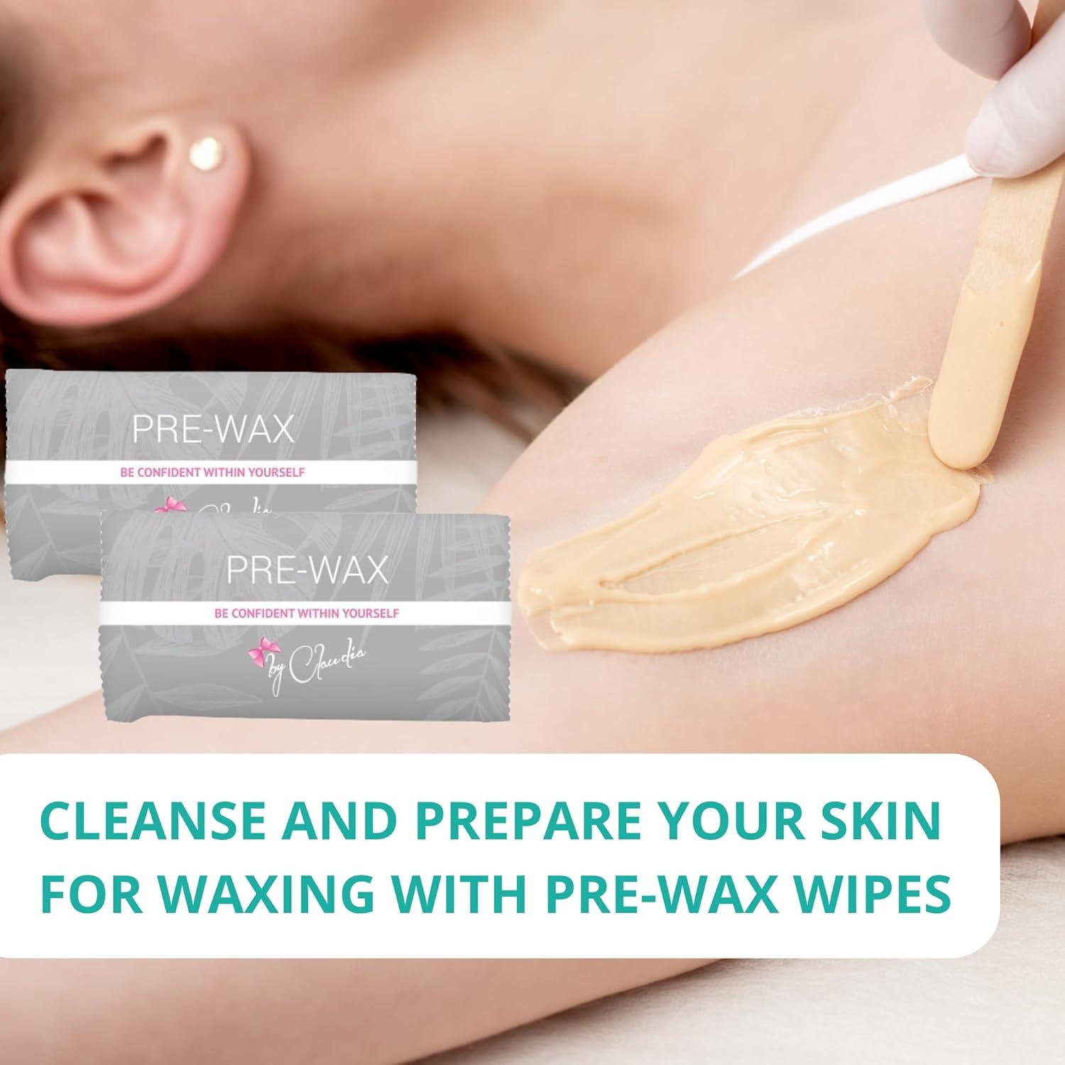 Toallitas Pre-Cera BrazCare 100 Ct - Higiénicas y Suaves