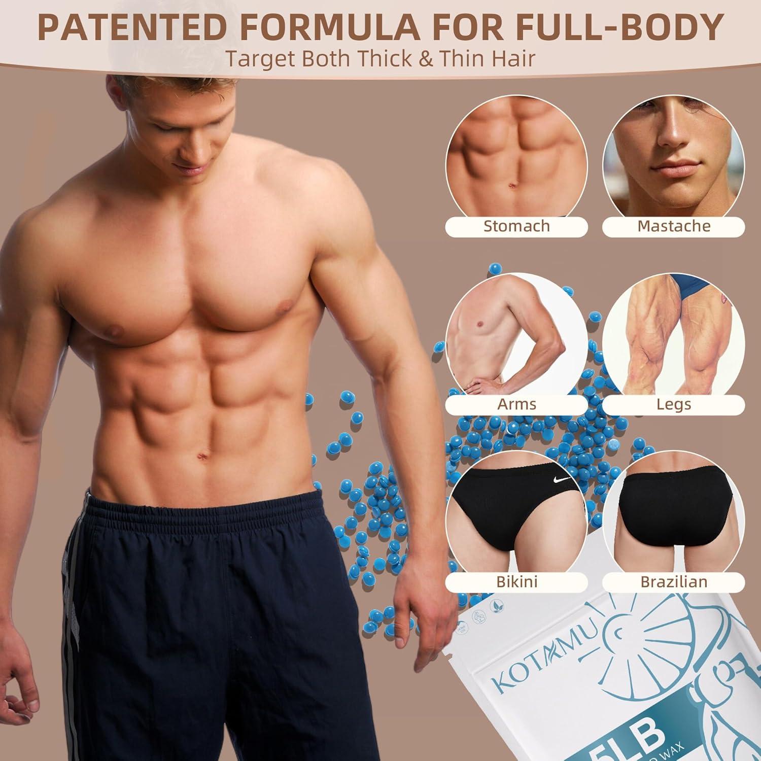 Cera Dura KOTAMU 1.13kg para Depilación Facial y Cuerpo