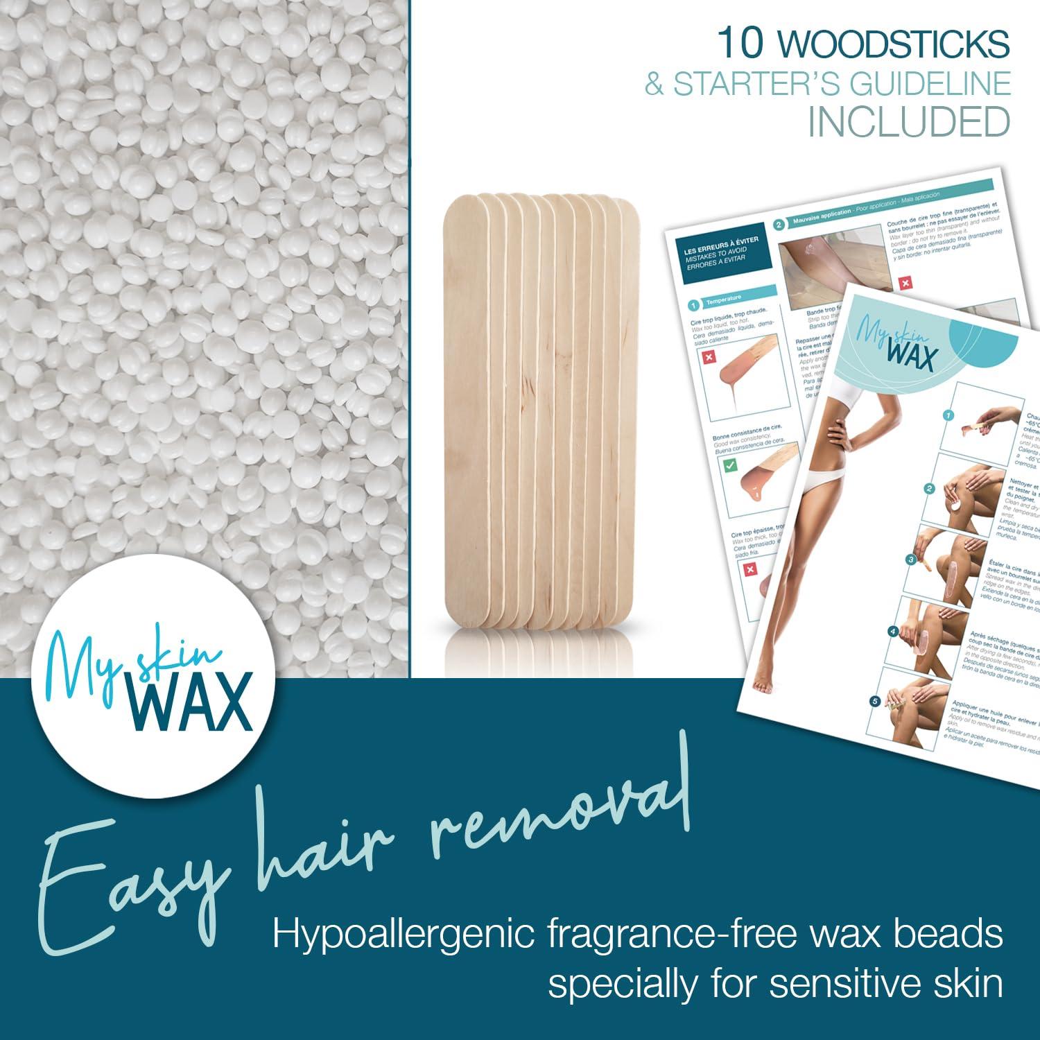 Perlas de Cera Dura Hipoalergénica Mi Cera de Piel 800g