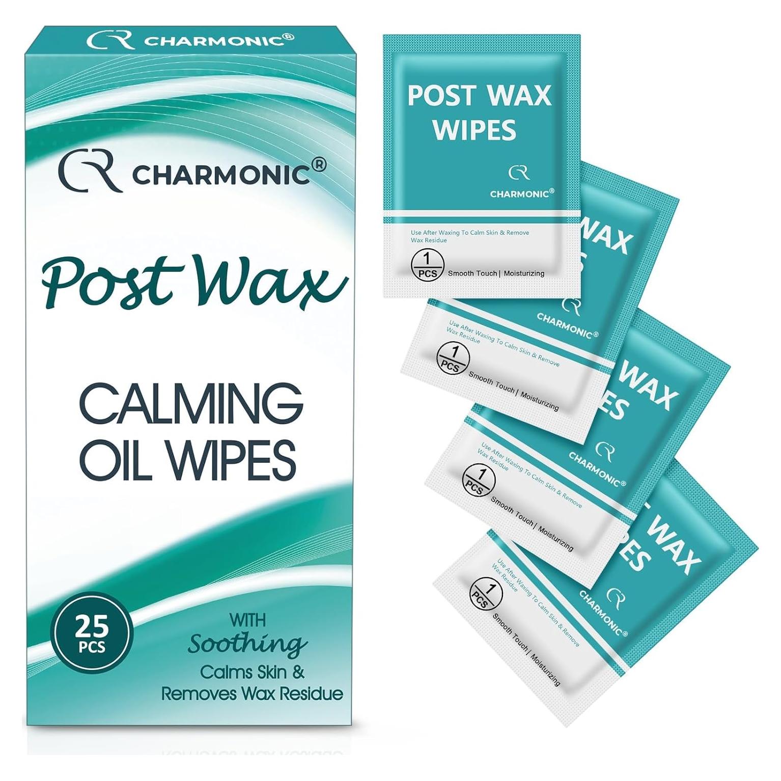 25 Toallitas de Aceite Post Cera Charmonic - Cuidado Piel