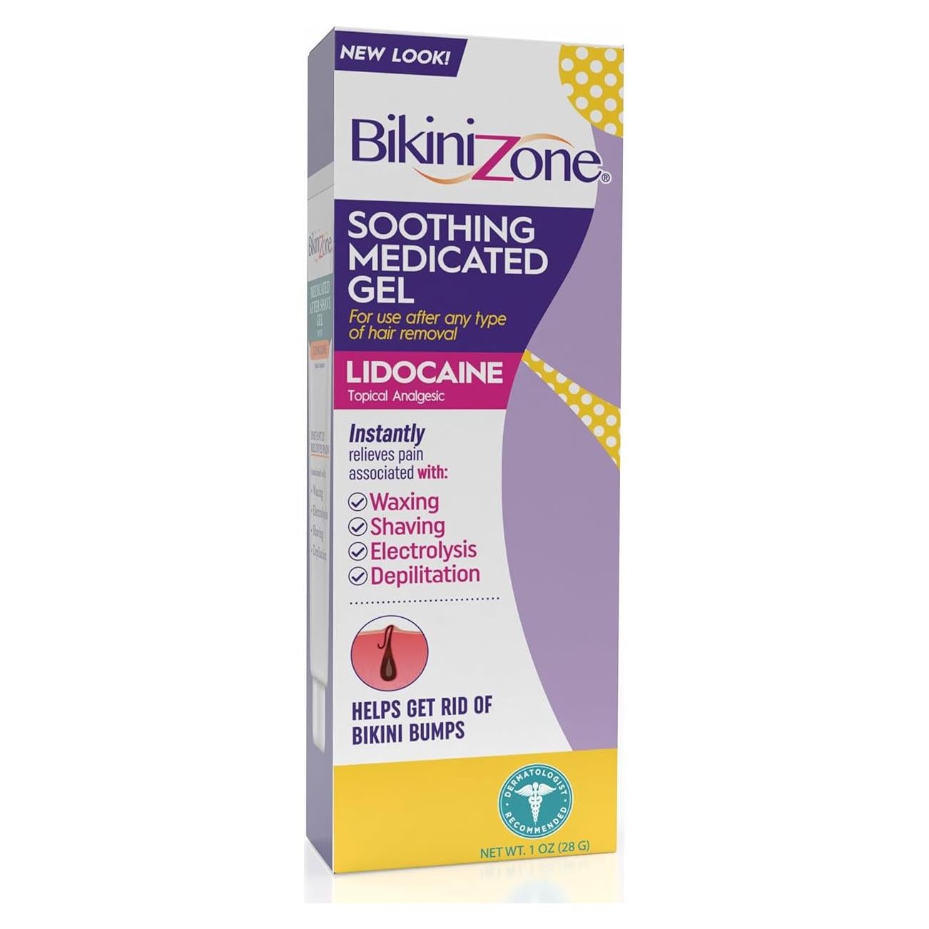 Gel para Después de Afeitar Bikini Zone con Lidocaína 28.35 g