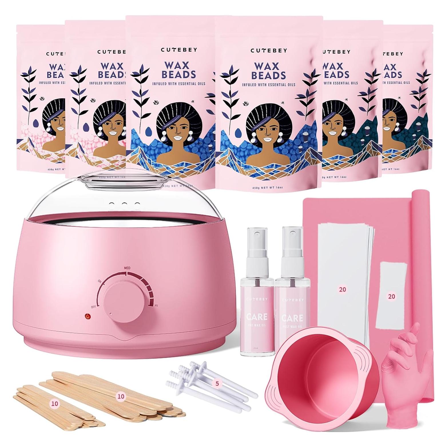 Kit de Cera Depilatoria Cutebey para Piel Sensible 1.86kg