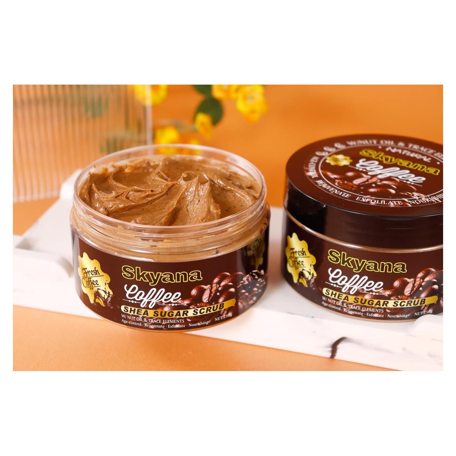 Exfoliante de Azúcar de Café y Nuez Brasileña Karité 250g