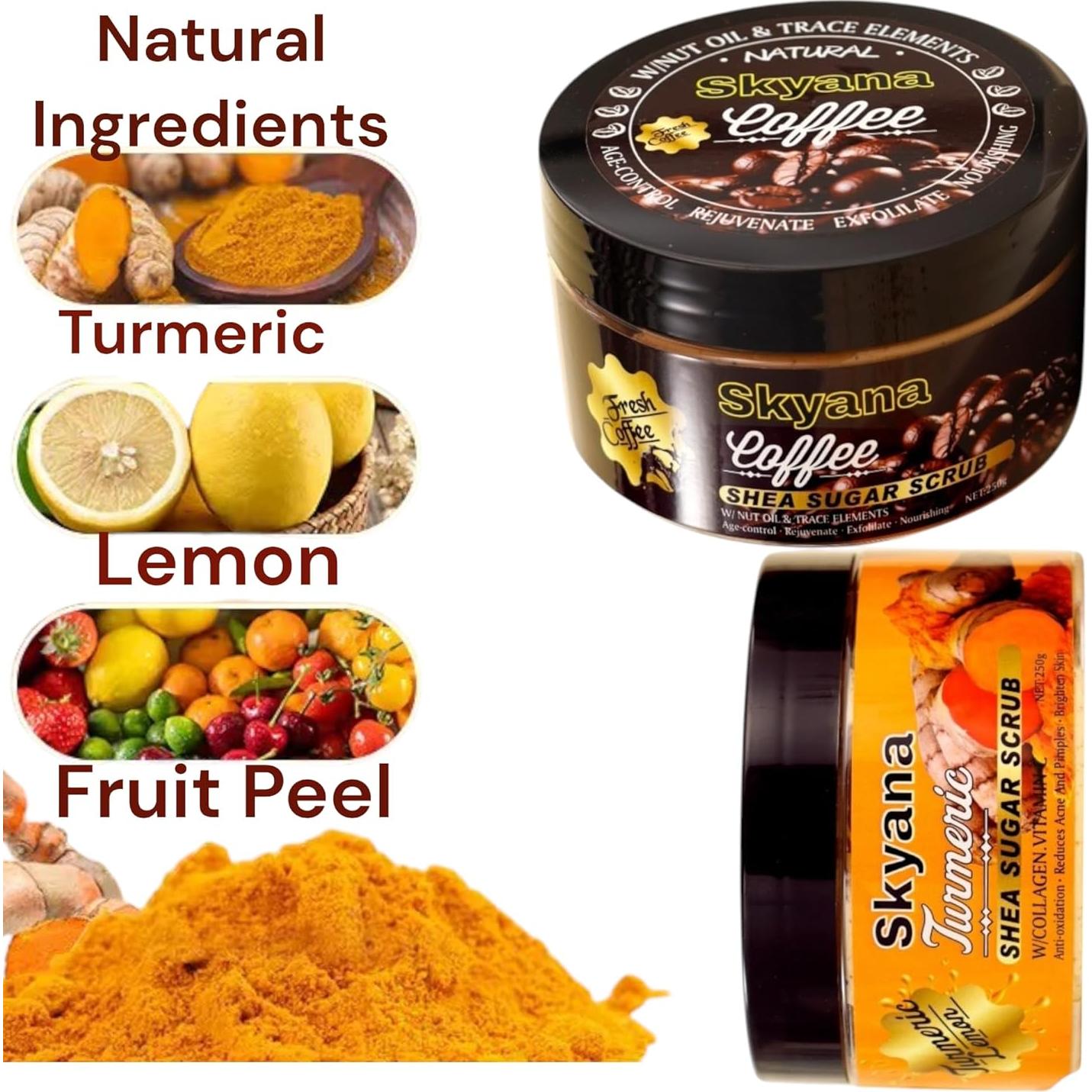 Exfoliante de Azúcar de Café y Nuez Brasileña Karité 250g