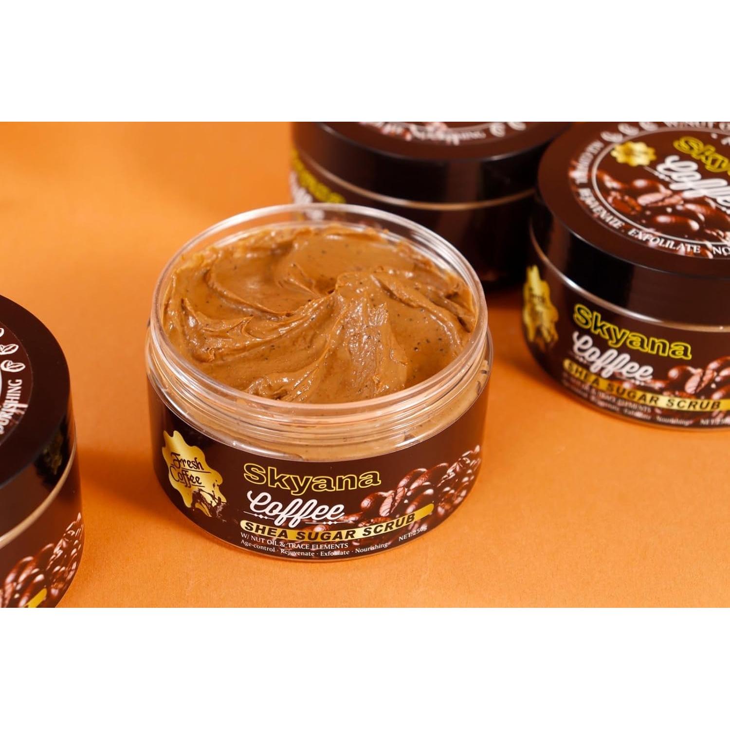 Exfoliante de Azúcar de Café y Nuez Brasileña Karité 250g