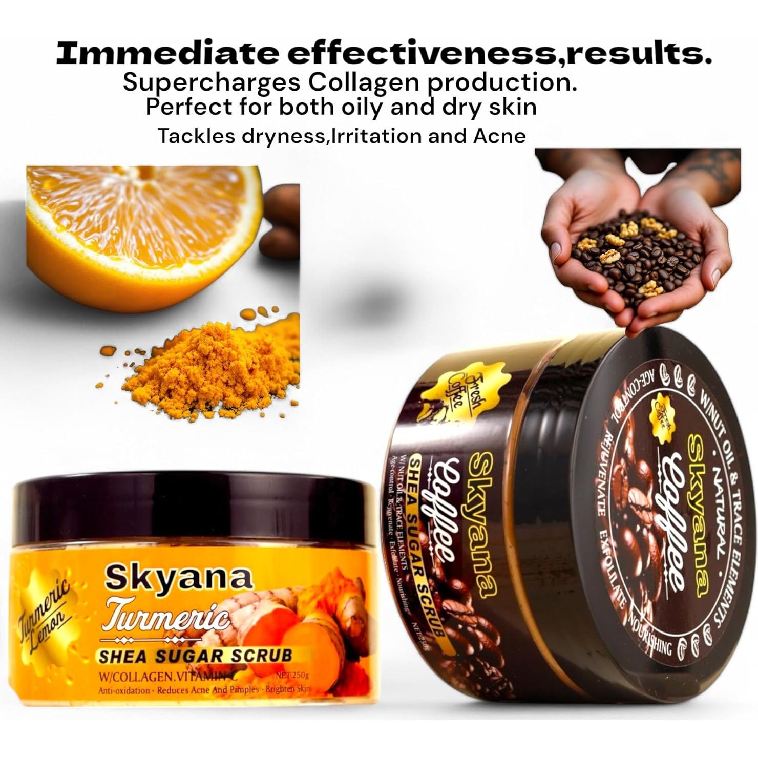 Exfoliante de Azúcar de Café y Nuez Brasileña Karité 250g