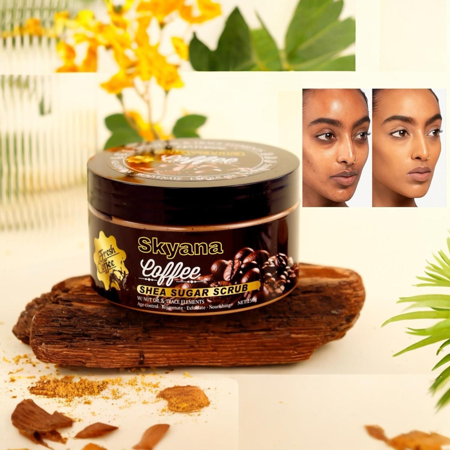 Exfoliante de Azúcar de Café y Nuez Brasileña Karité 250g