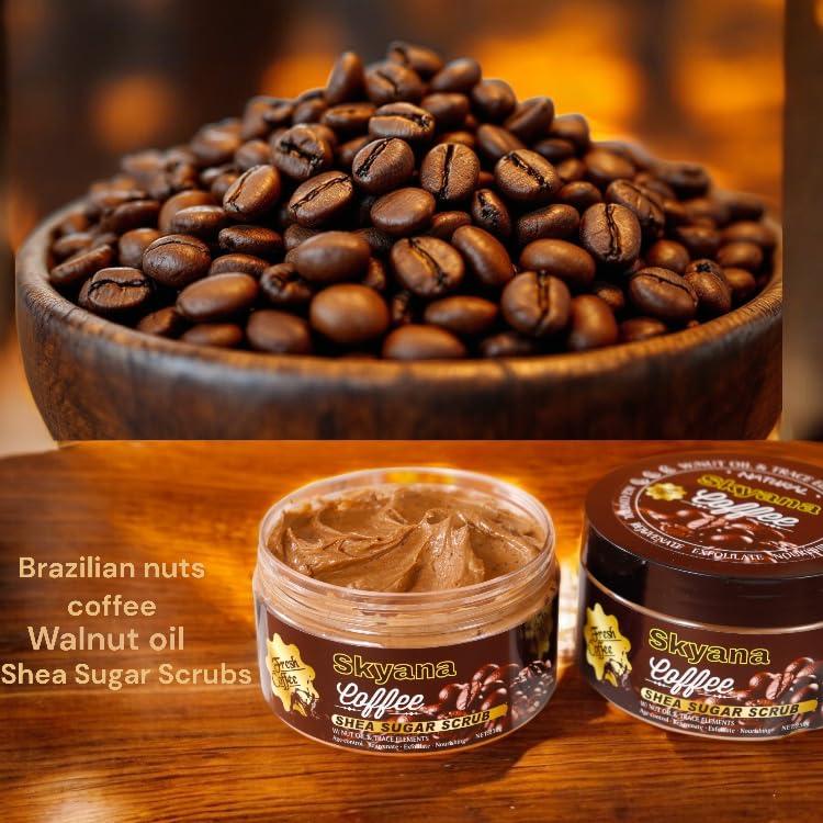Exfoliante de Azúcar de Café y Nuez Brasileña Karité 250g