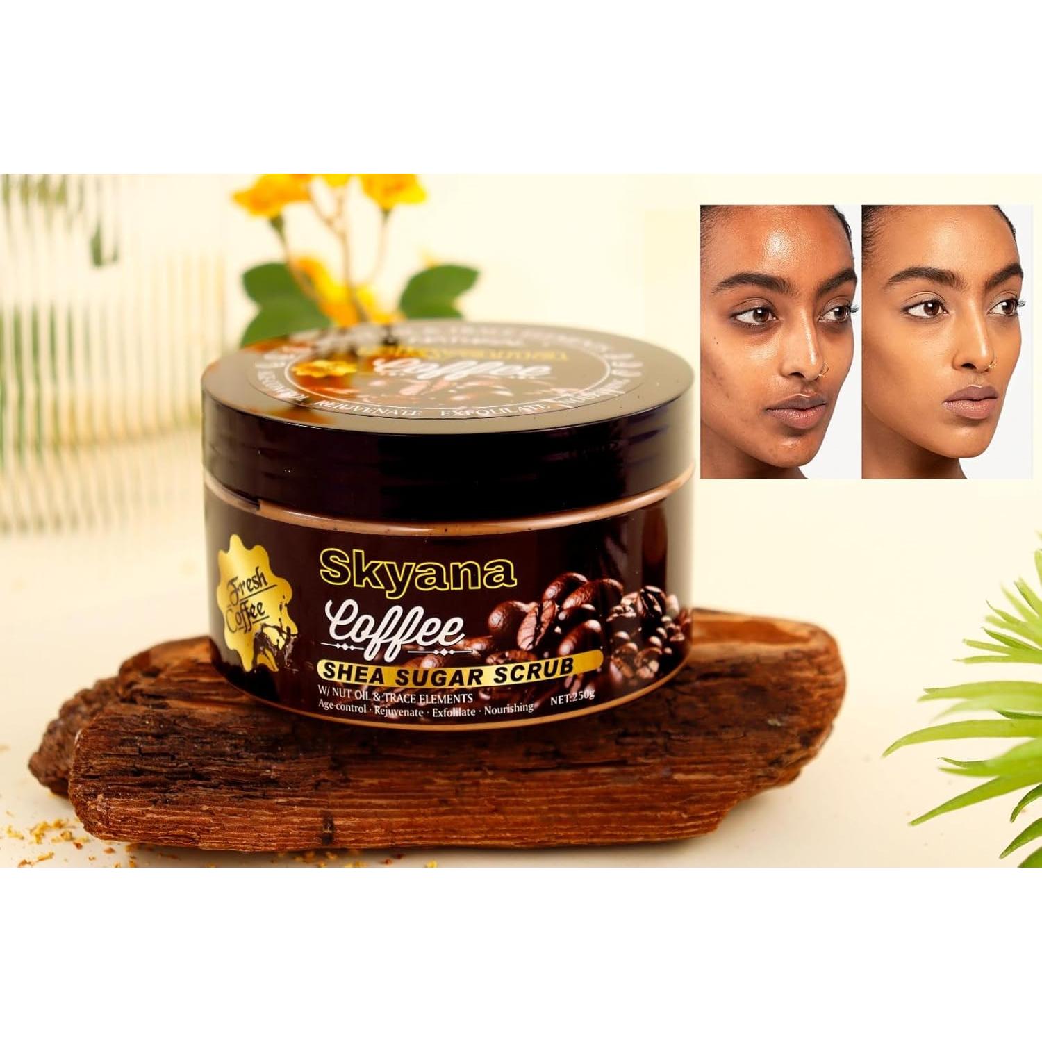 Exfoliante de Azúcar de Café y Nuez Brasileña Karité 250g