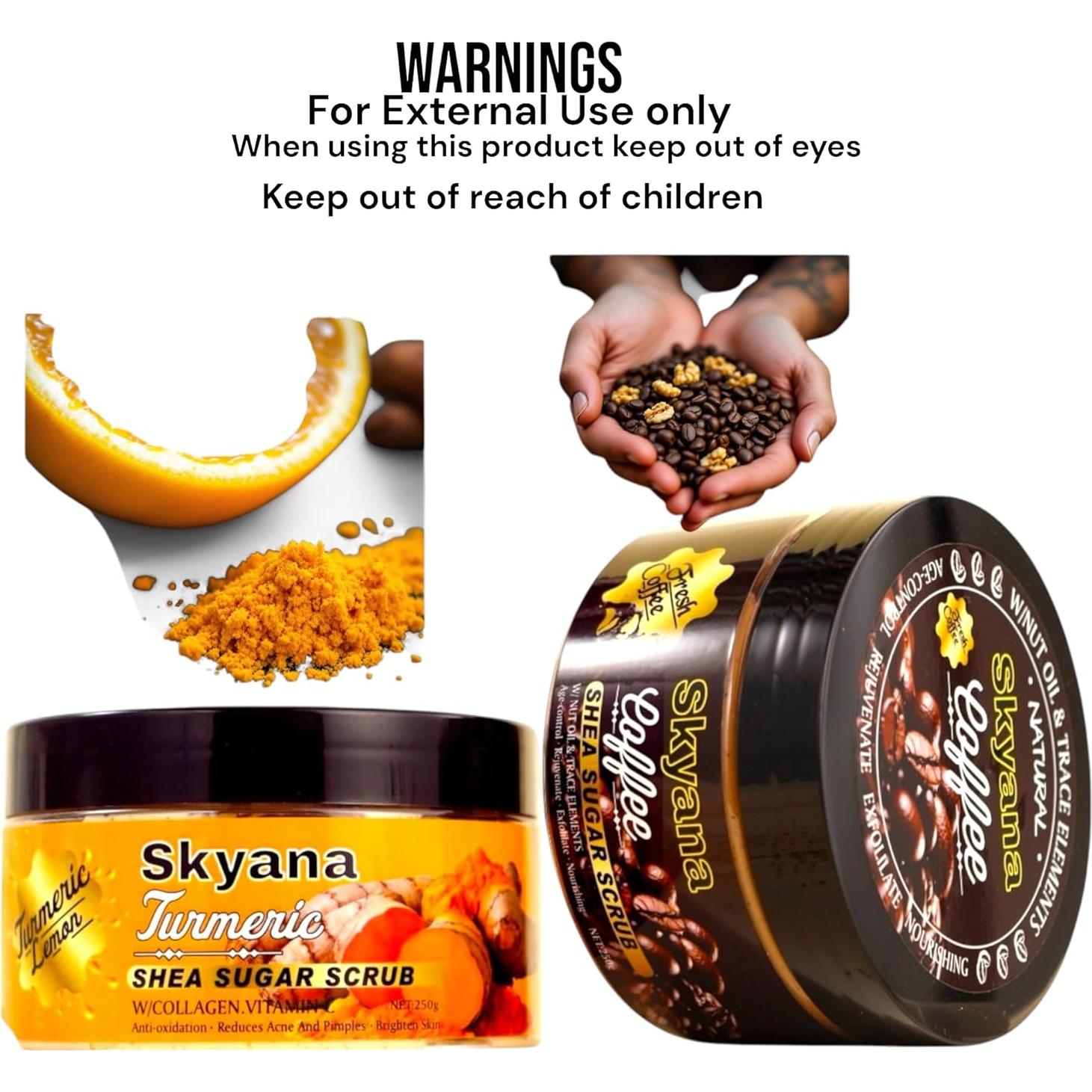 Exfoliante de Azúcar de Café y Nuez Brasileña Karité 250g