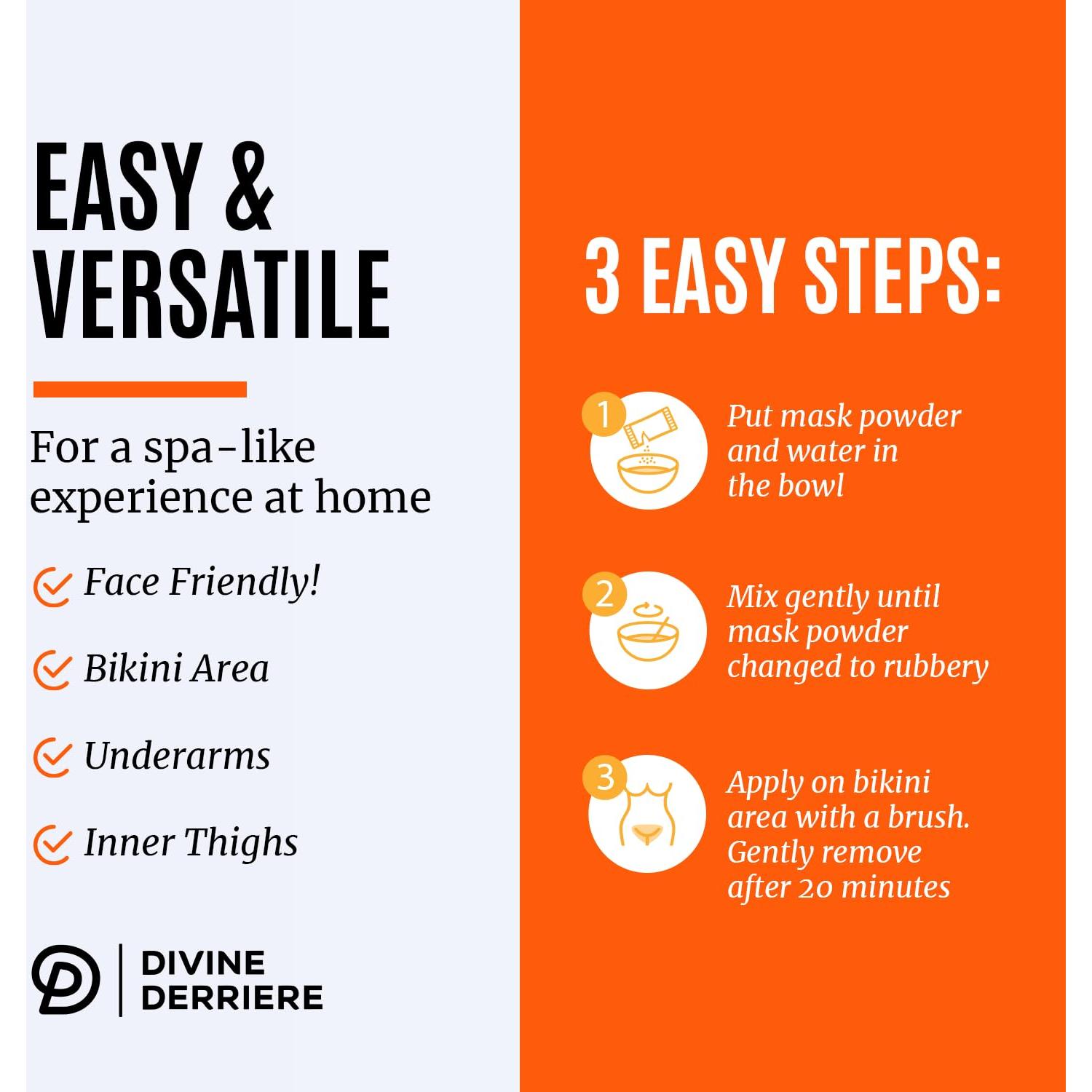 Máscara Hidrogel Vajacial Divine Derriere - Cúrcuma y Vitamina C