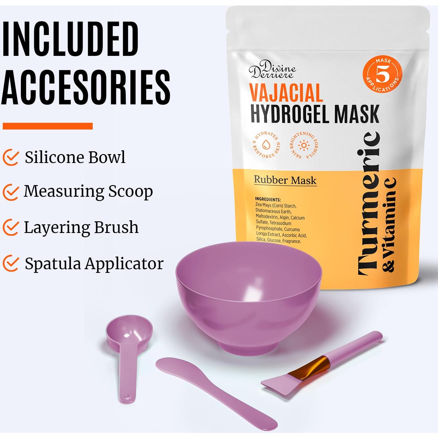 Máscara Hidrogel Vajacial Divine Derriere - Cúrcuma y Vitamina C