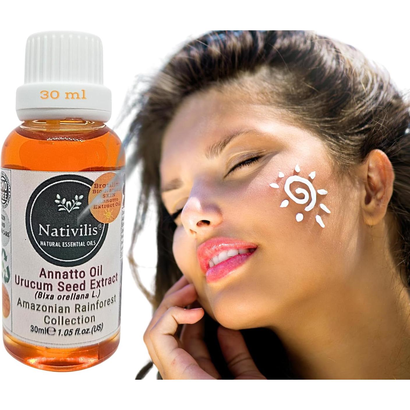 Extracto de Semilla de Urucum Nativilis 30 ml - Aceite Bronceador Natural