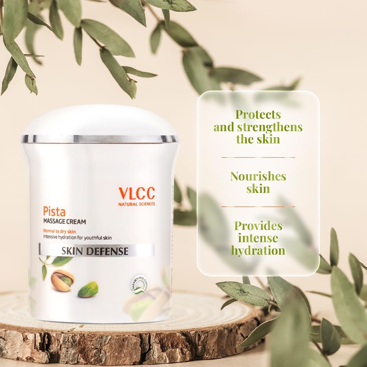 Crema de Masaje VLCC Pistacho 50g - Hidratación y Protección