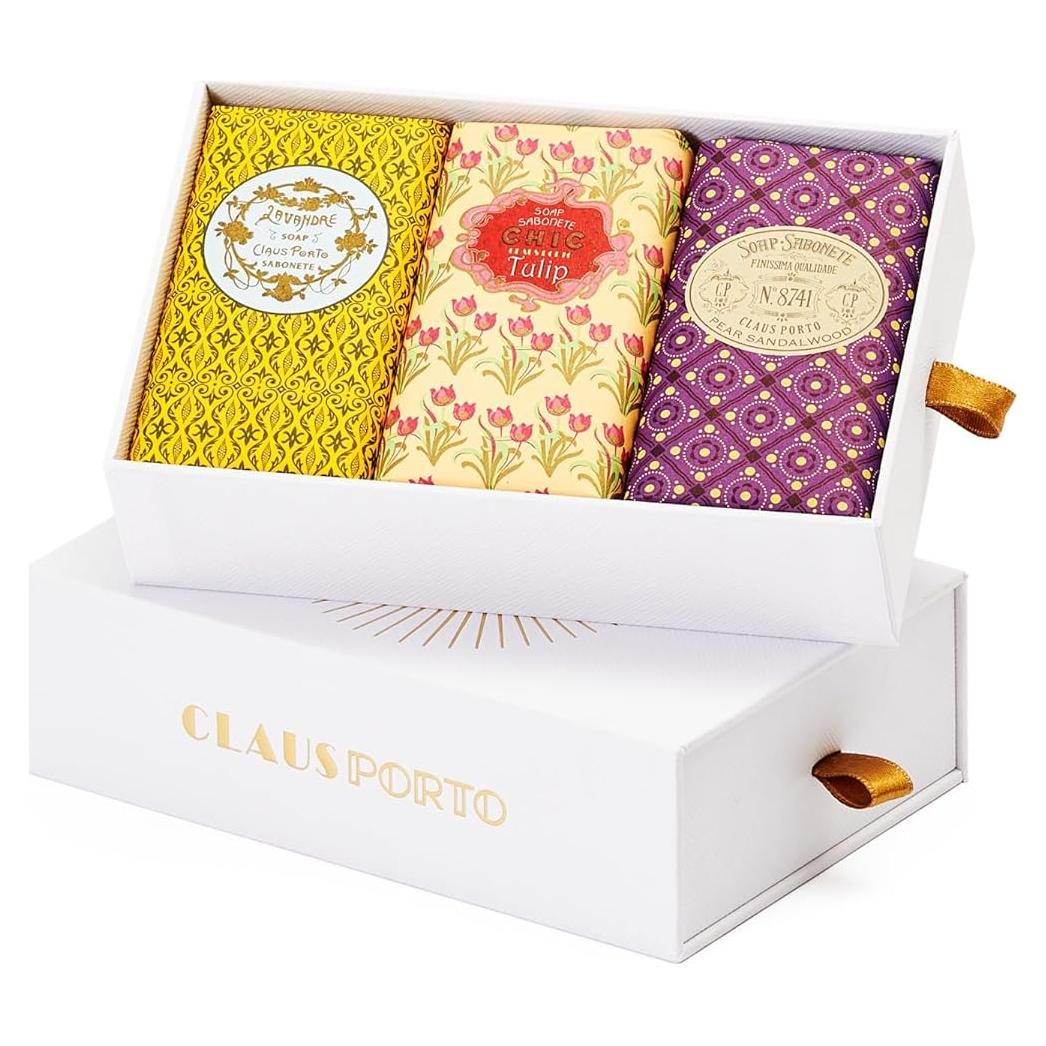 Caja de Regalo Claus Porto Classico - 3 Jabones Aromáticos 150g