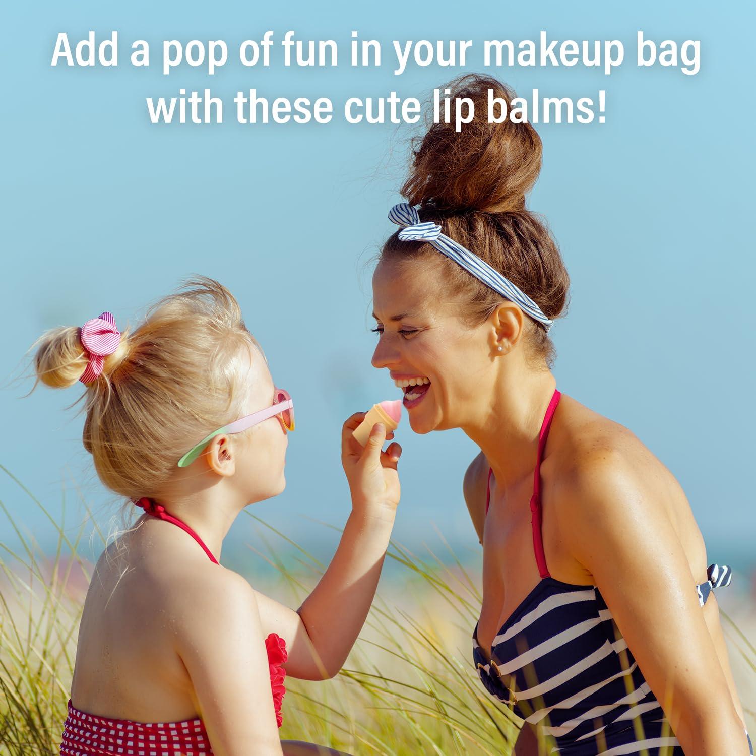 Set de 4 Balsamos Labiales Italia Deluxe Sabores Helado