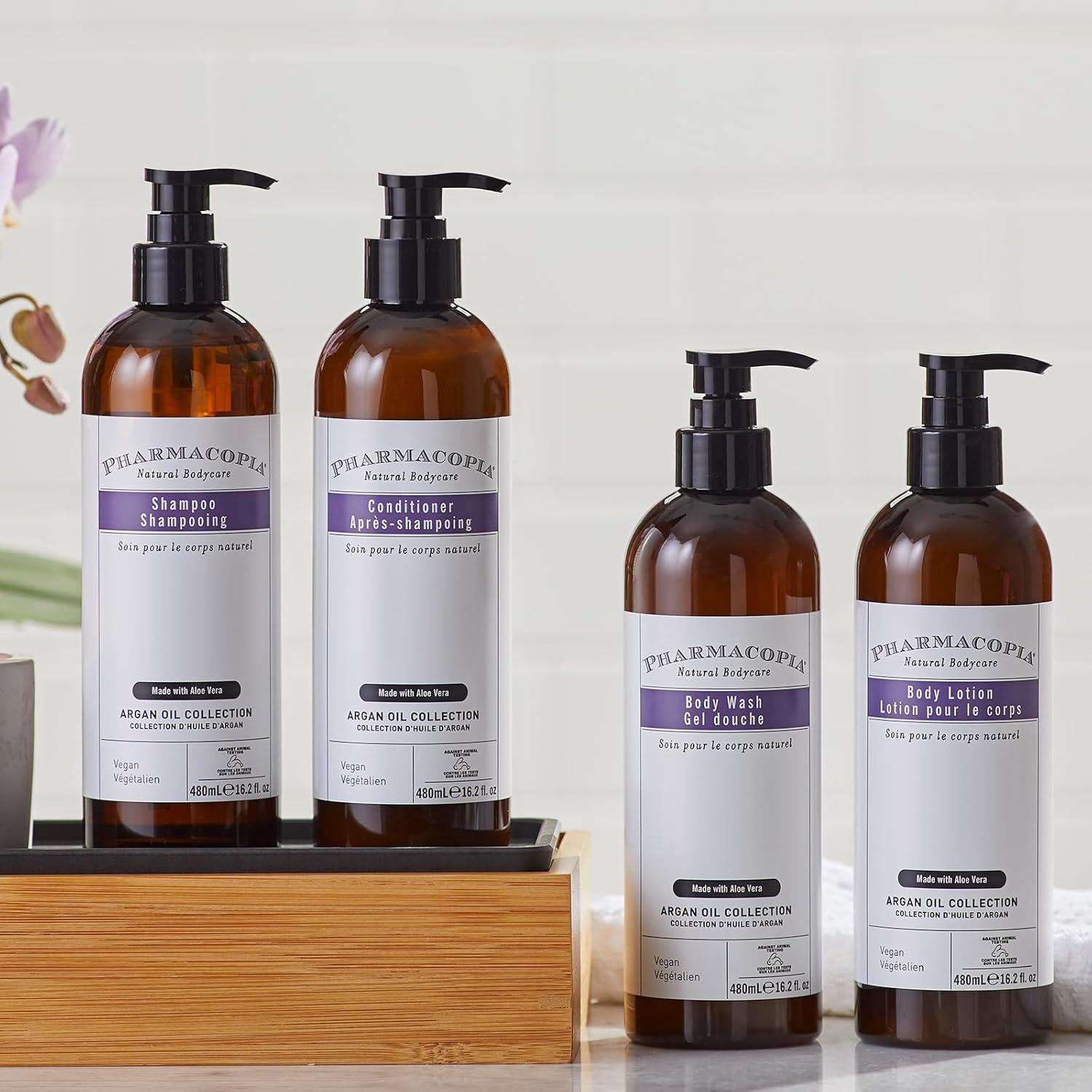 Loción Corporal de Aceite de Argán Pharmacopia 458 ml Vegana