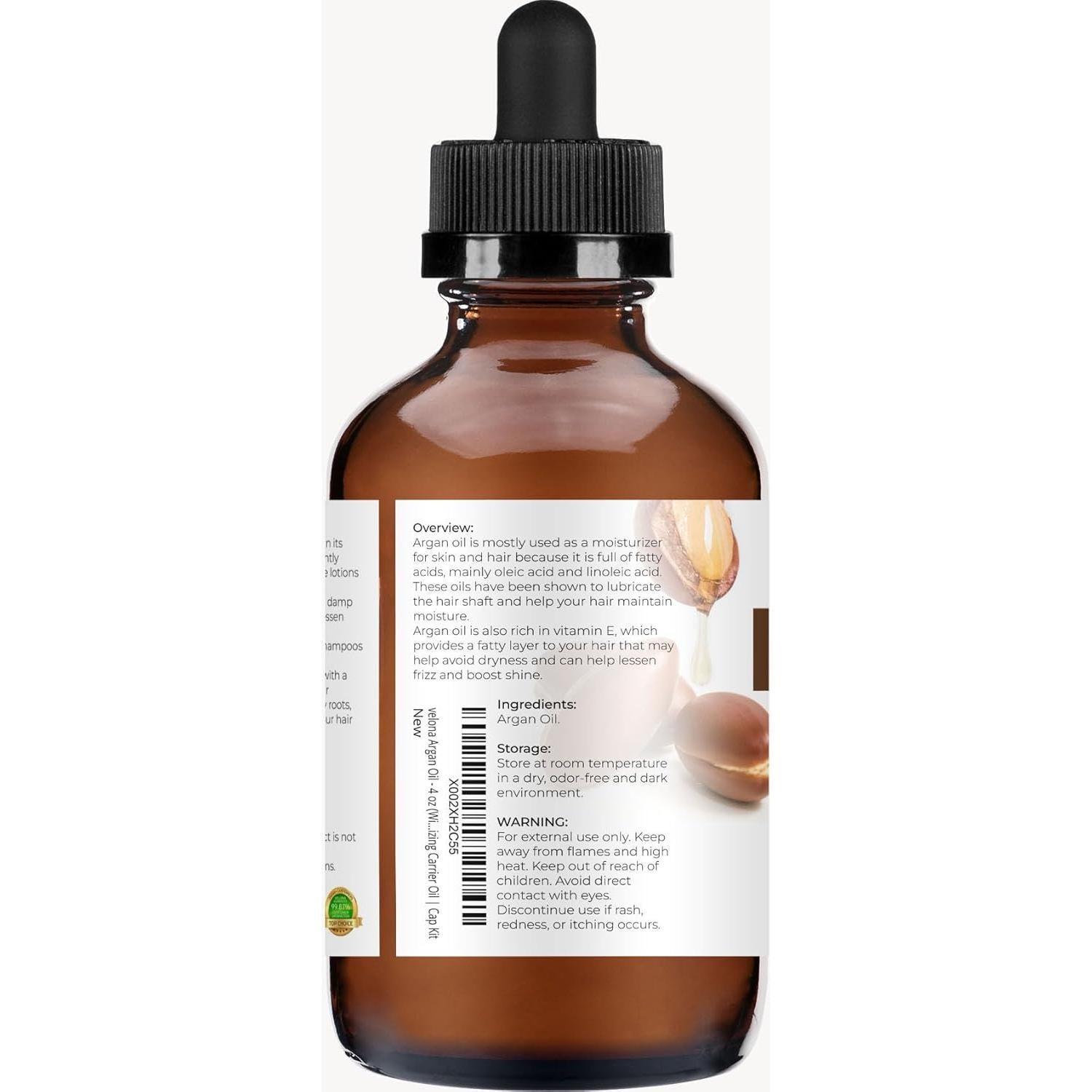 Aceite de Argán Velona 118 ml 100% Puro y Natural