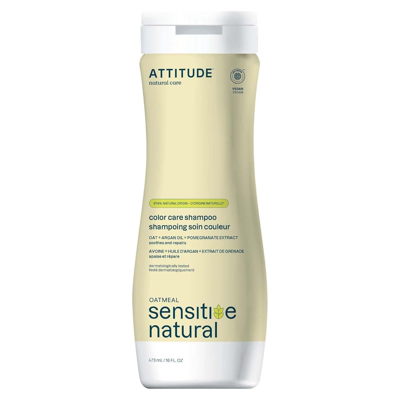 Champú ATTITUDE Cuidado del Color 473 ml Vegano Avena