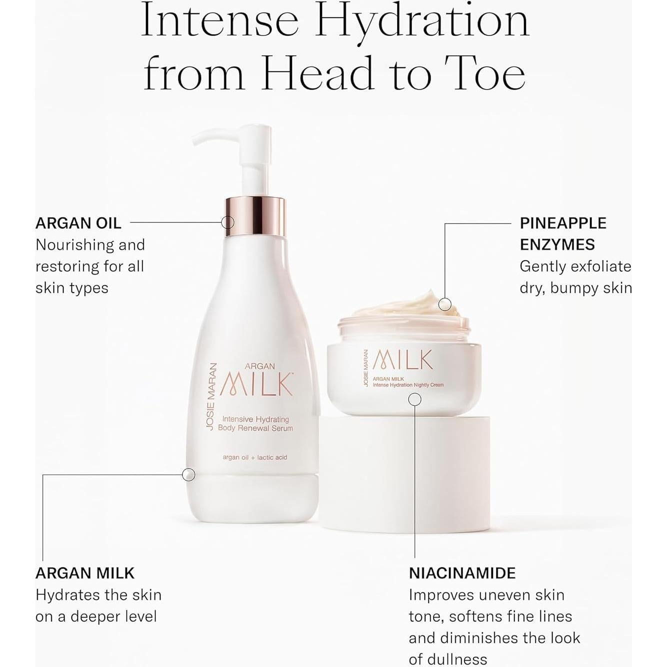 Conjunto de Cuidado Corporal Josie Maran - Hidratación Intensa