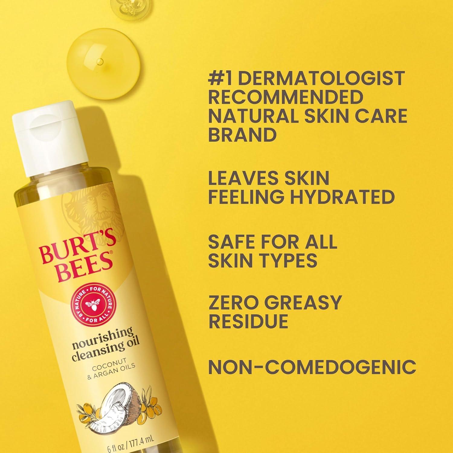 Aceite Limpiador Facial Burt's Bees 177 ml Coco y Argán
