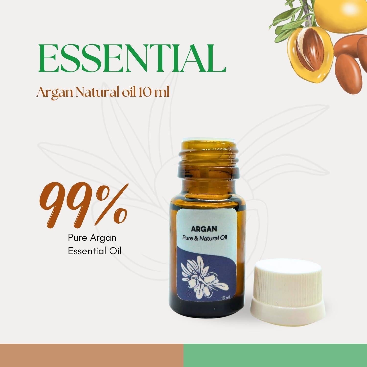 Aceite Esencial de Argán Puro Roots & Above 10 ml - Hidratante