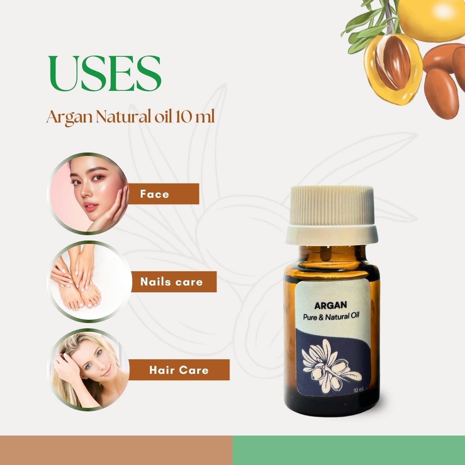 Aceite Esencial de Argán Puro Roots & Above 10 ml - Hidratante