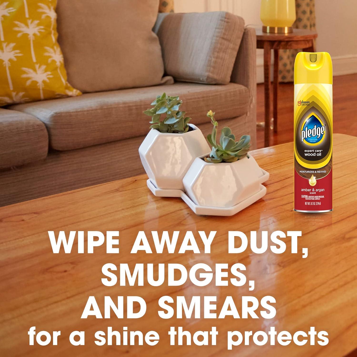 Aceite Hidratante para Madera Pledge 3x9.7oz Aroma Ámbar